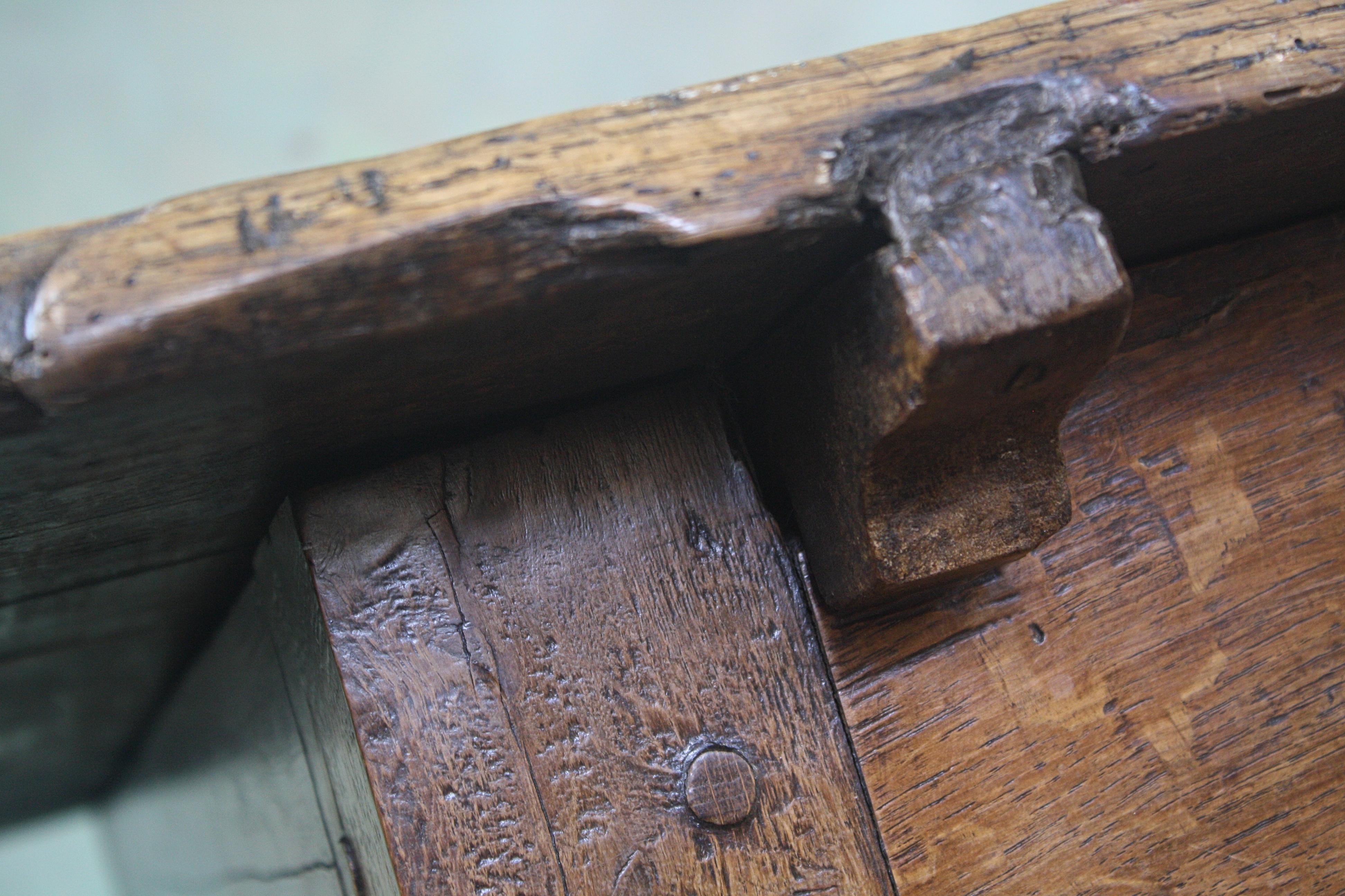 19th Century 1867 Inlaid Shepherds Pay Farmhouse Primitive Folk Art Table 6
