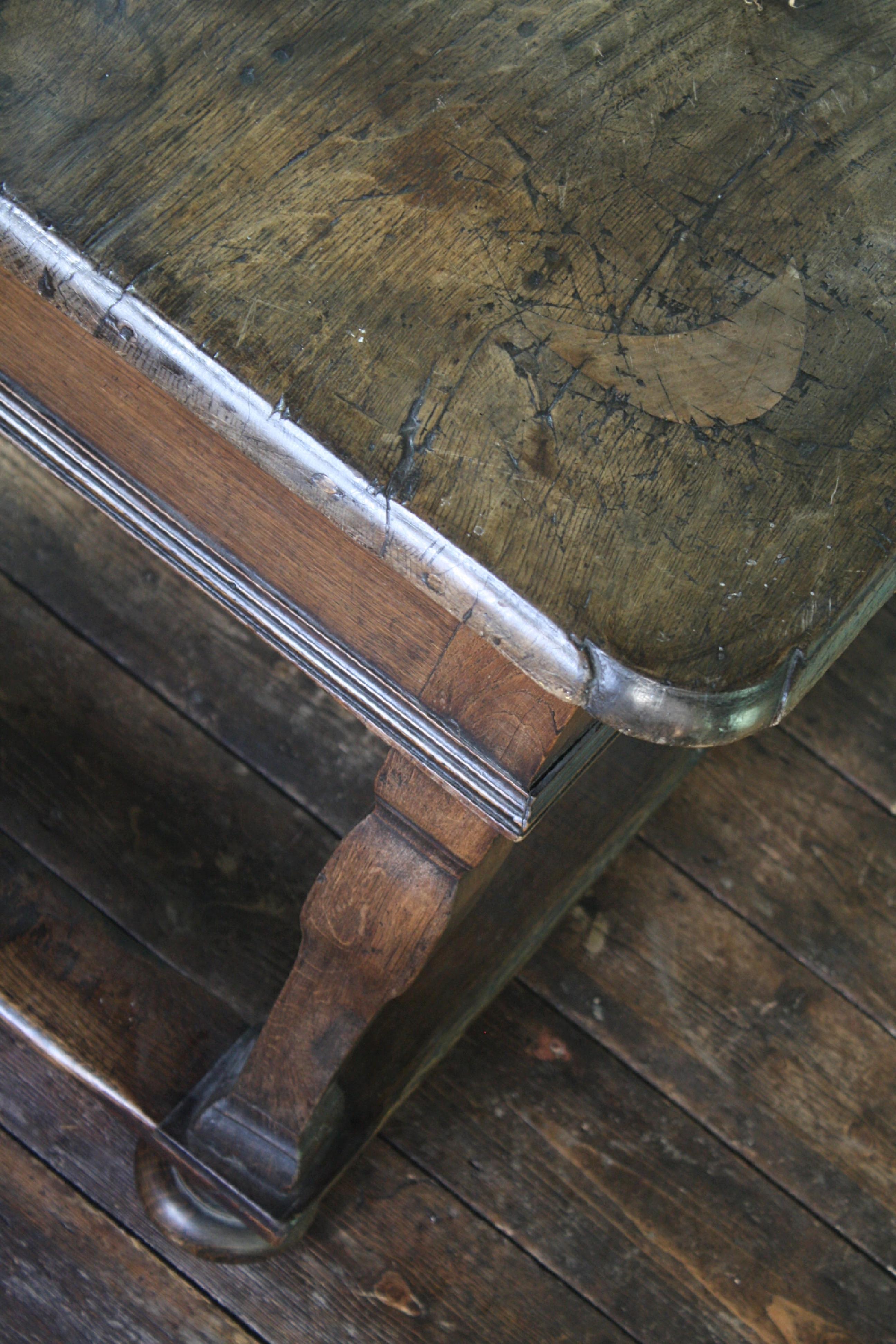 19th Century 1867 Inlaid Shepherds Pay Farmhouse Primitive Folk Art Table 12