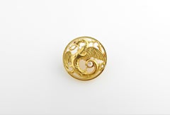 broche en or 18 carats du 19e siècle:: dragon griffon:: diamant taillé en rose et rubis