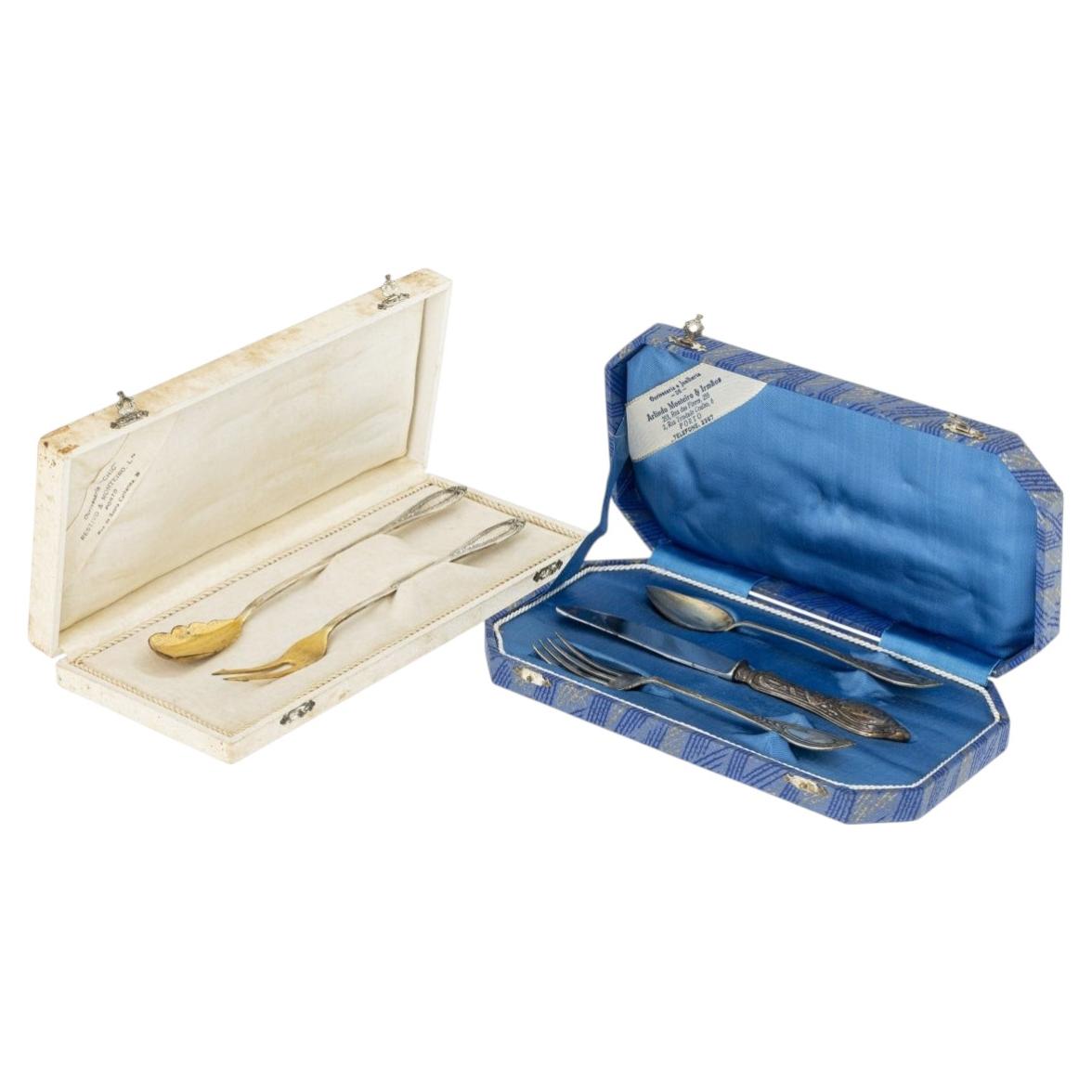 19th Century - 2 Silver Cutlery Sets For Sale
