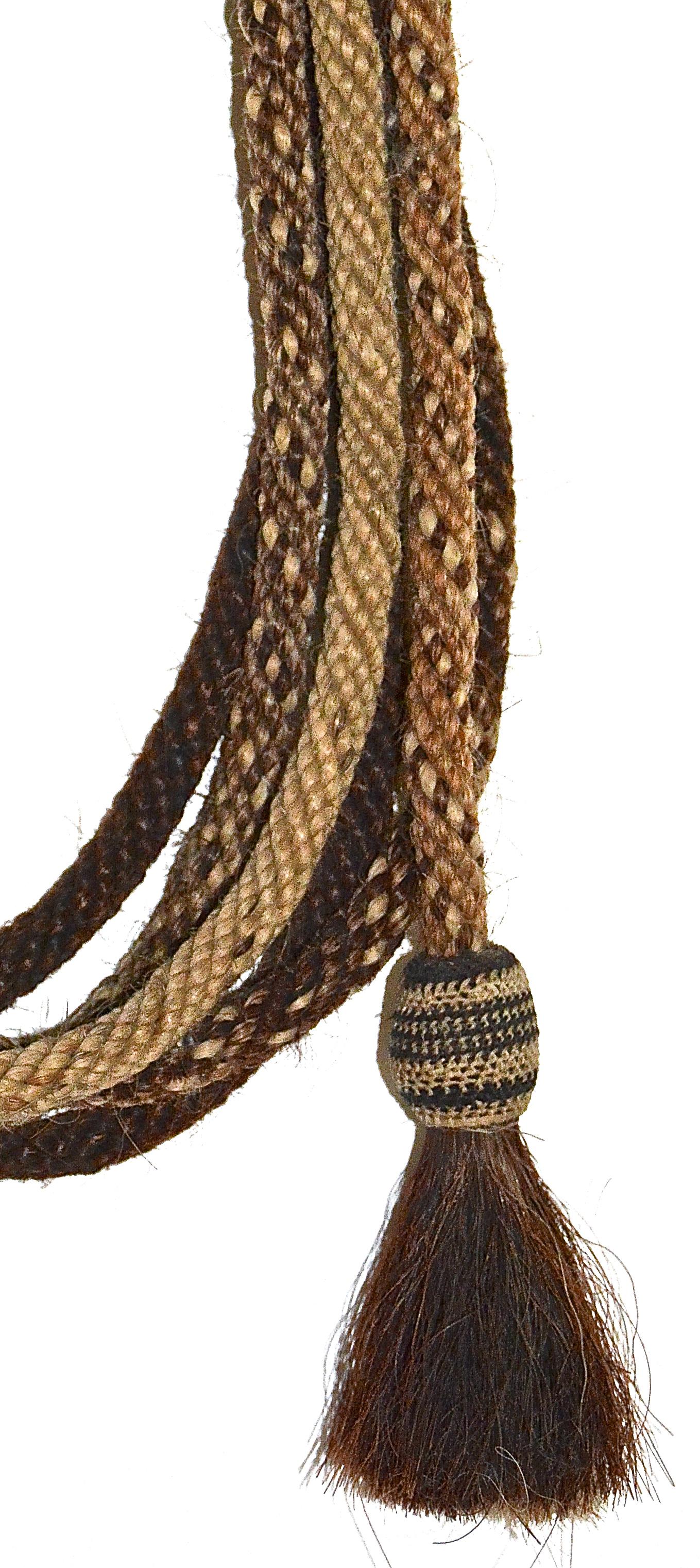 Langes Navajo- geflochtenes Rosshaar-Seil aus dem 19. Jahrhundert (Handgefertigt) im Angebot