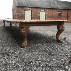 19th Century Light Oak Dining Table