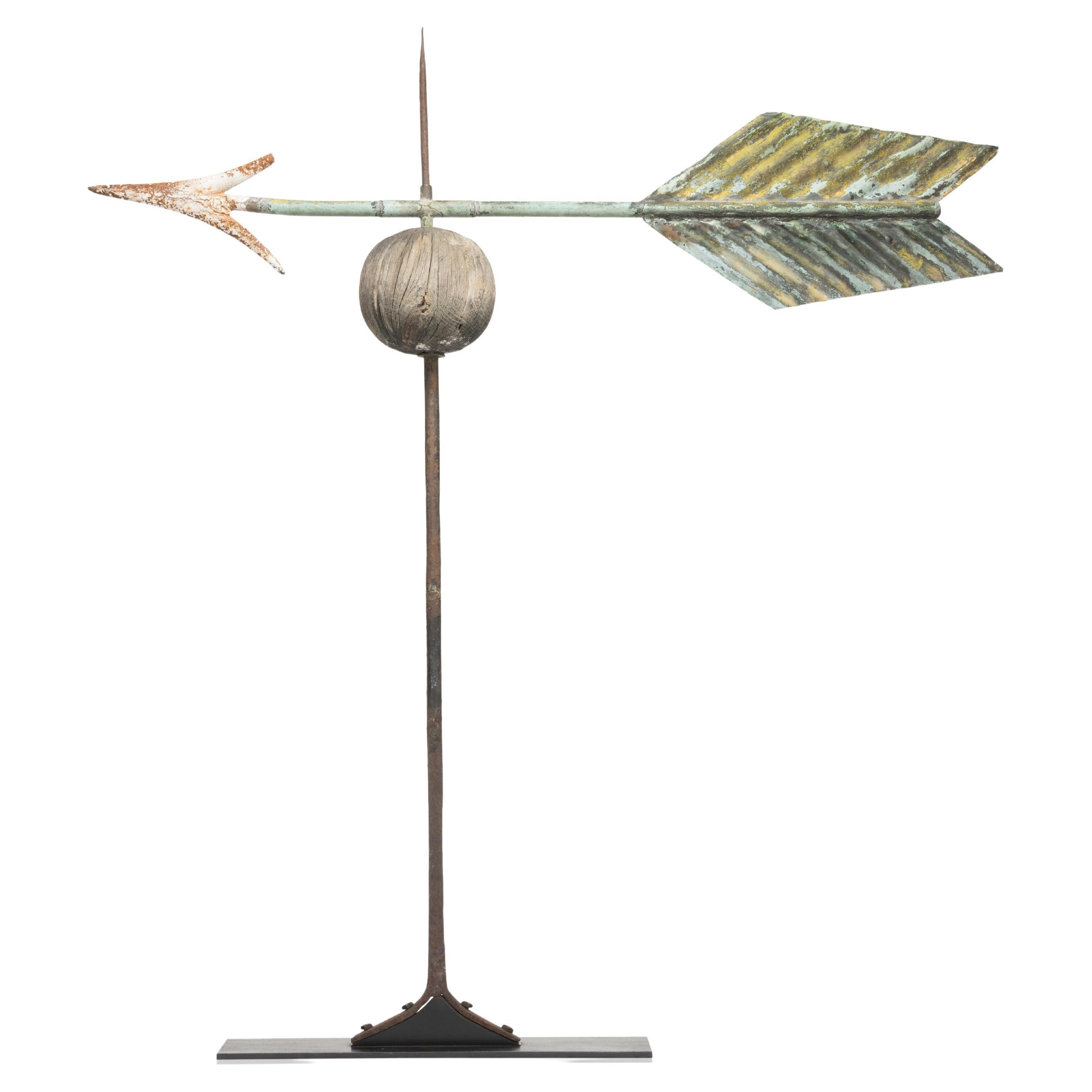 19th Century 3 Dimensional Arrow Weather Vane For Sale