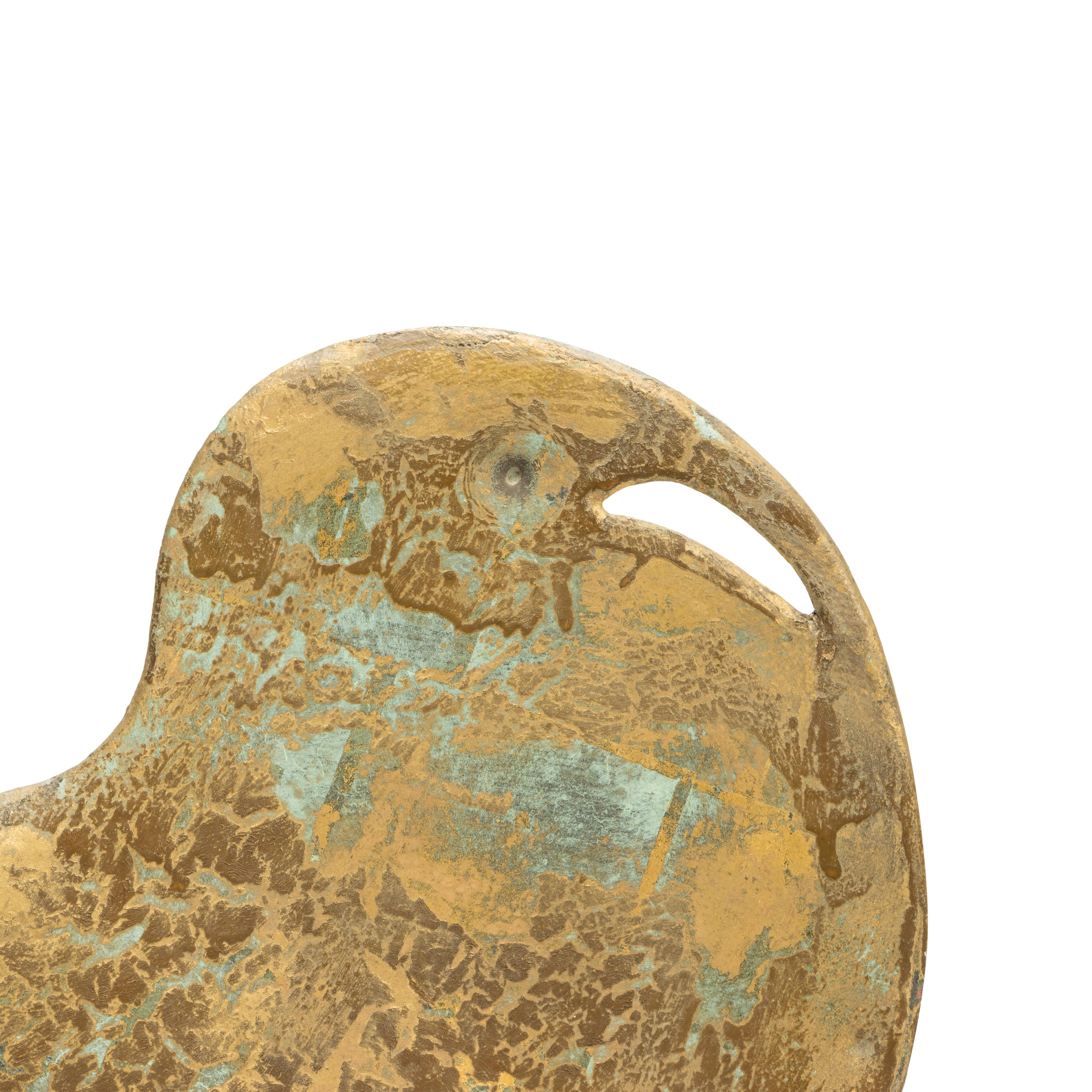 Fin du XIXe siècle Girouette du 19e siècle en cuivre à 3 dimensions avec coq en vente
