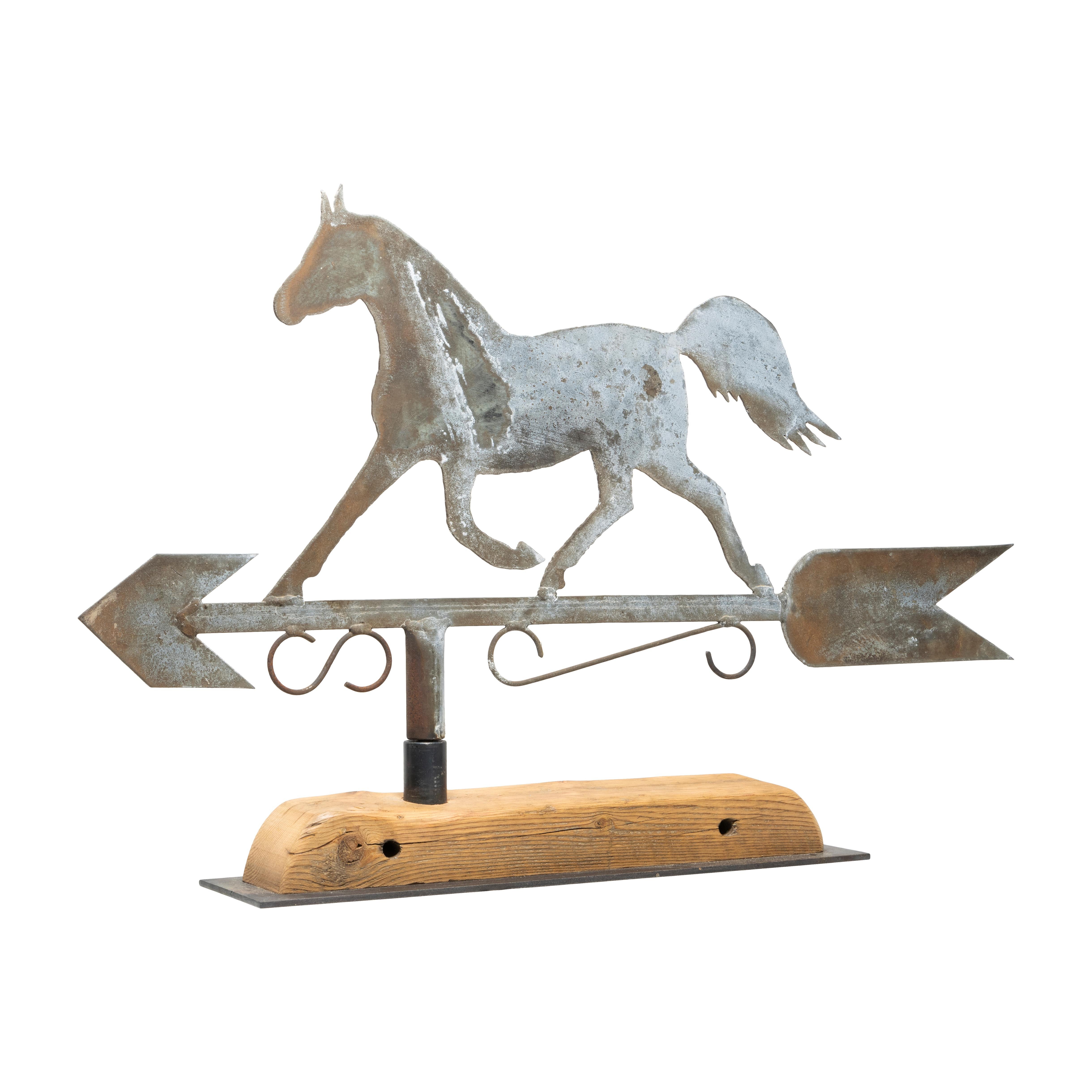 Fait main Girouette à cheval en 3 dimensions du 19e siècle en vente