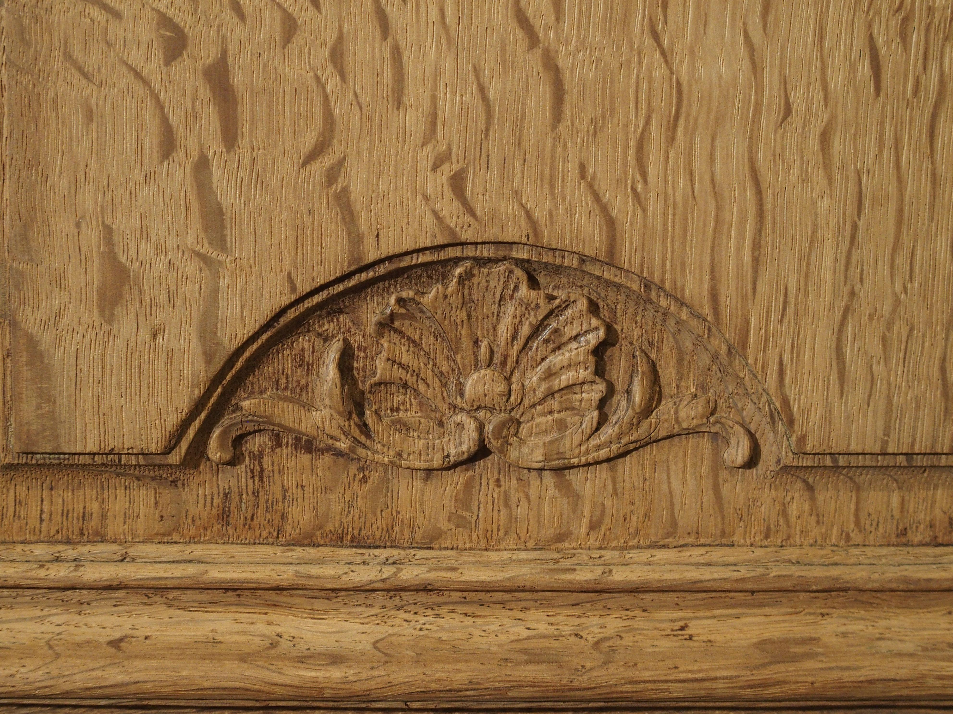 19th Century 3-Door French Oak Sacristy Cabinet in the Regence Style 5