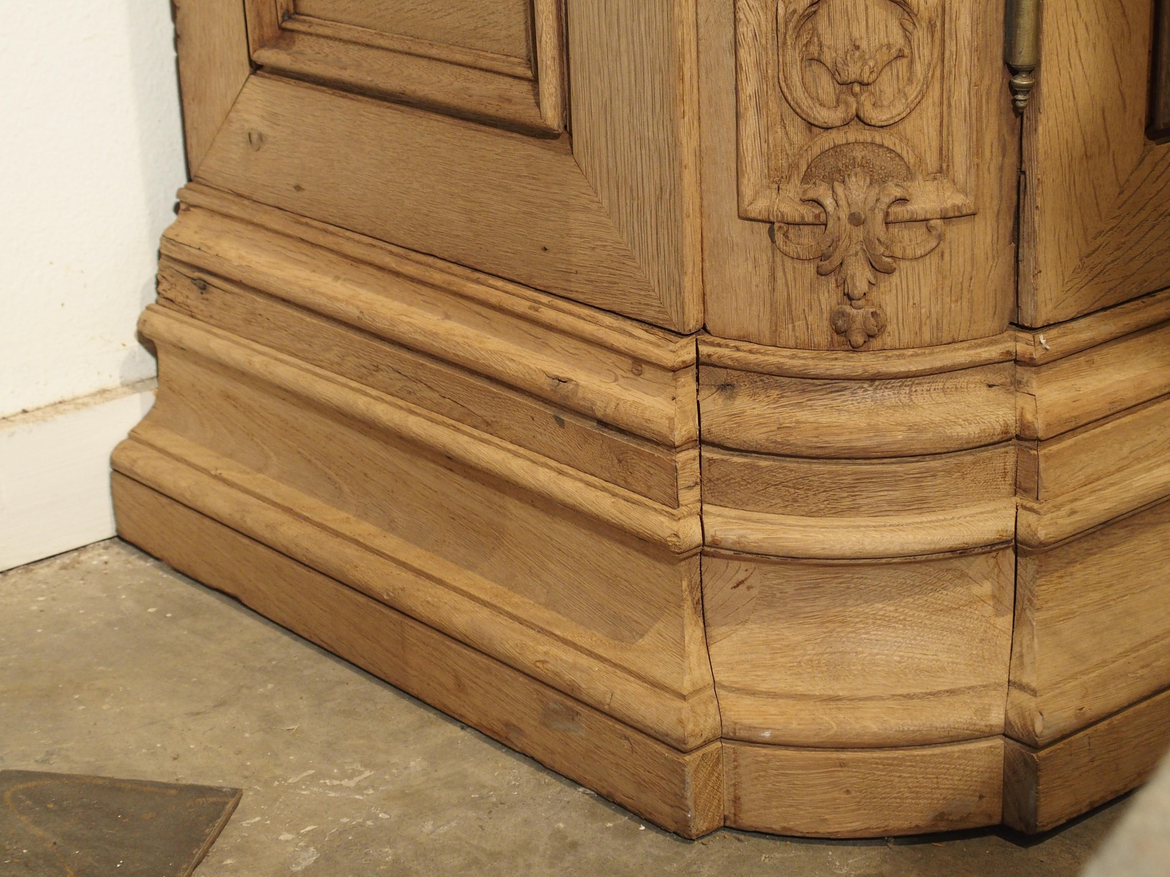 19th Century 3-Door French Oak Sacristy Cabinet in the Regence Style 7