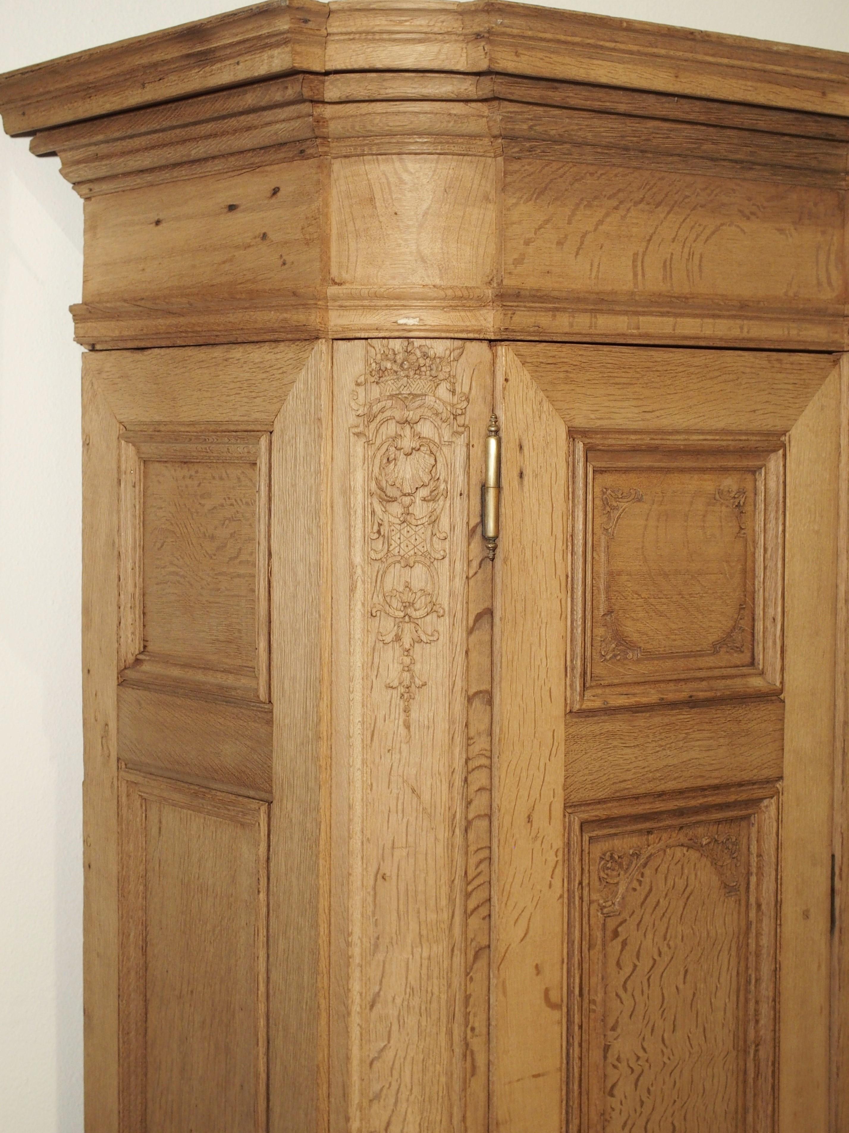 19th Century 3-Door French Oak Sacristy Cabinet in the Regence Style 2