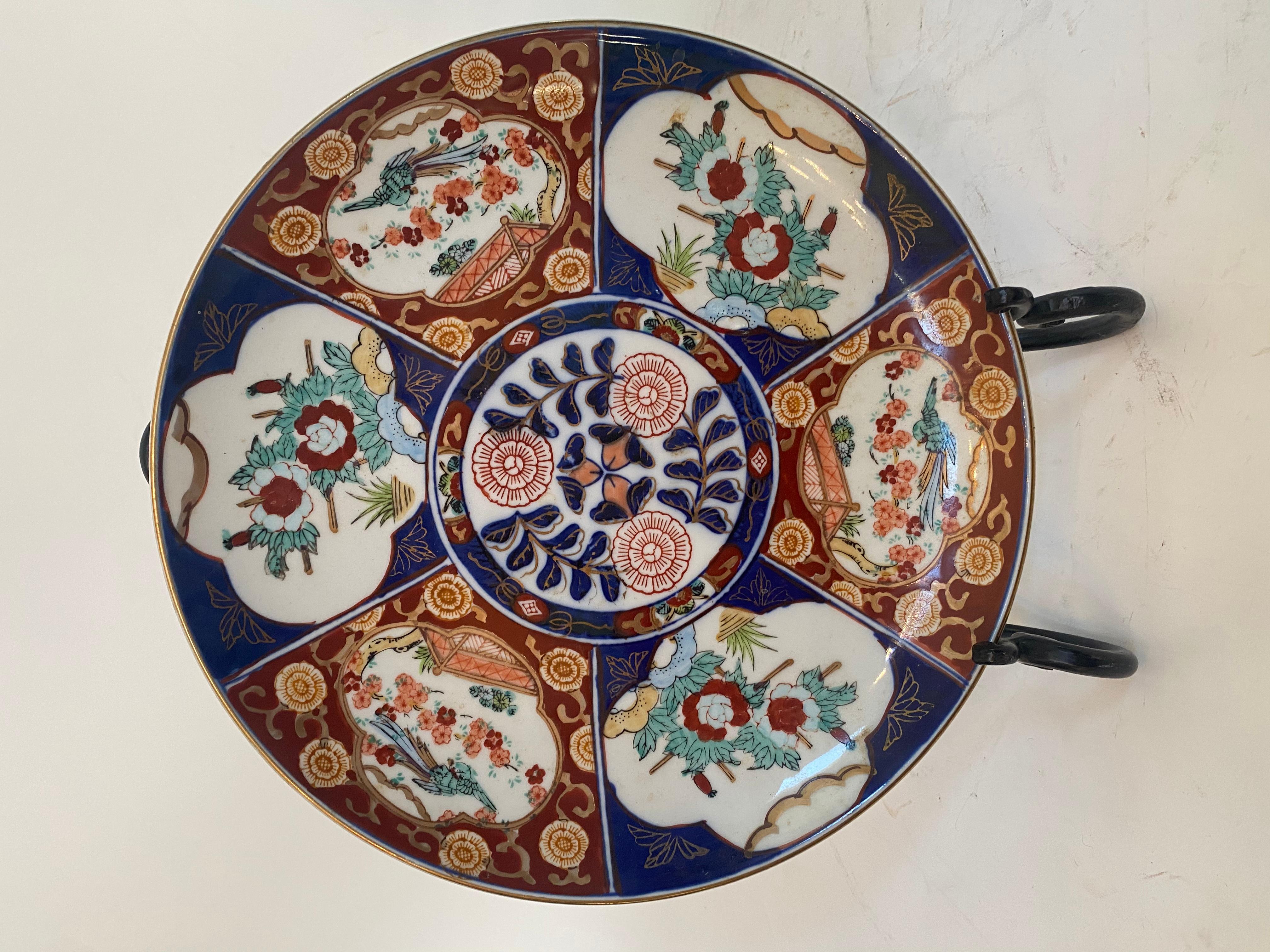 19. Jahrhundert 3 Pieces Japanisches Porzellangeschirr Meiji Periode im Zustand „Gut“ im Angebot in Brea, CA