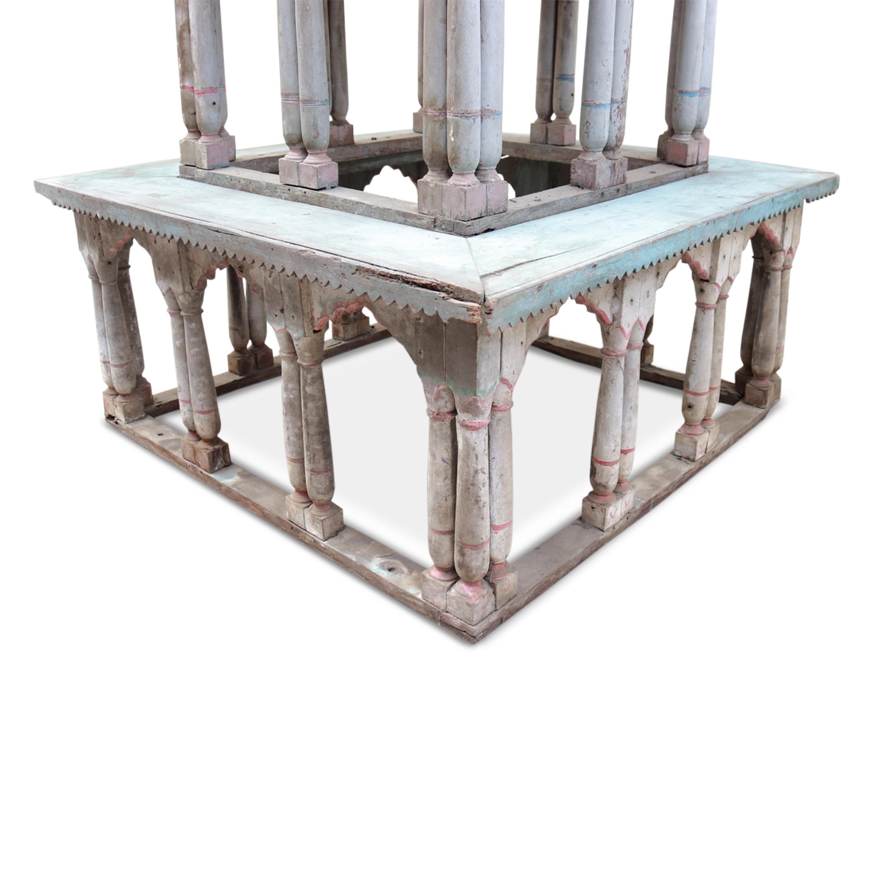 Wood 19th Century 3-Tier Indian Shrine / Altar For Sale