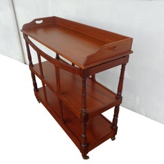 19th Century 3 Tier Trolley Tea Cart