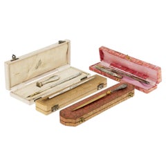 19th Century - 4 Silver Sets of Desk Accessories