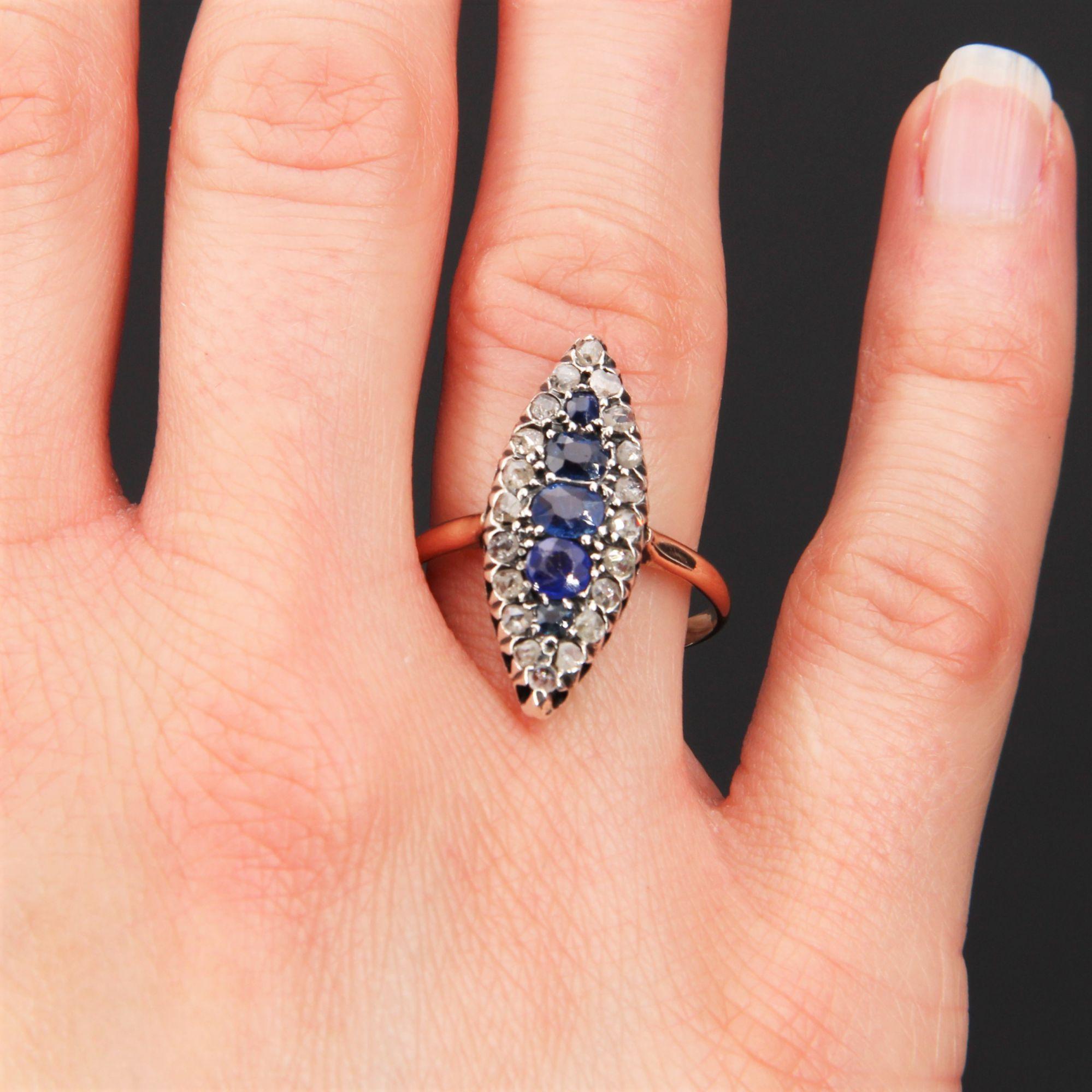 marquise saphir diamant