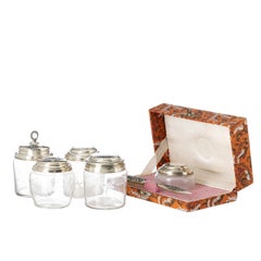 19th Century - 5 Silver Bottles