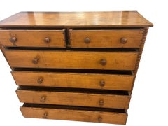 19th Century 6 Drawer Cedar Chest Of Drawers