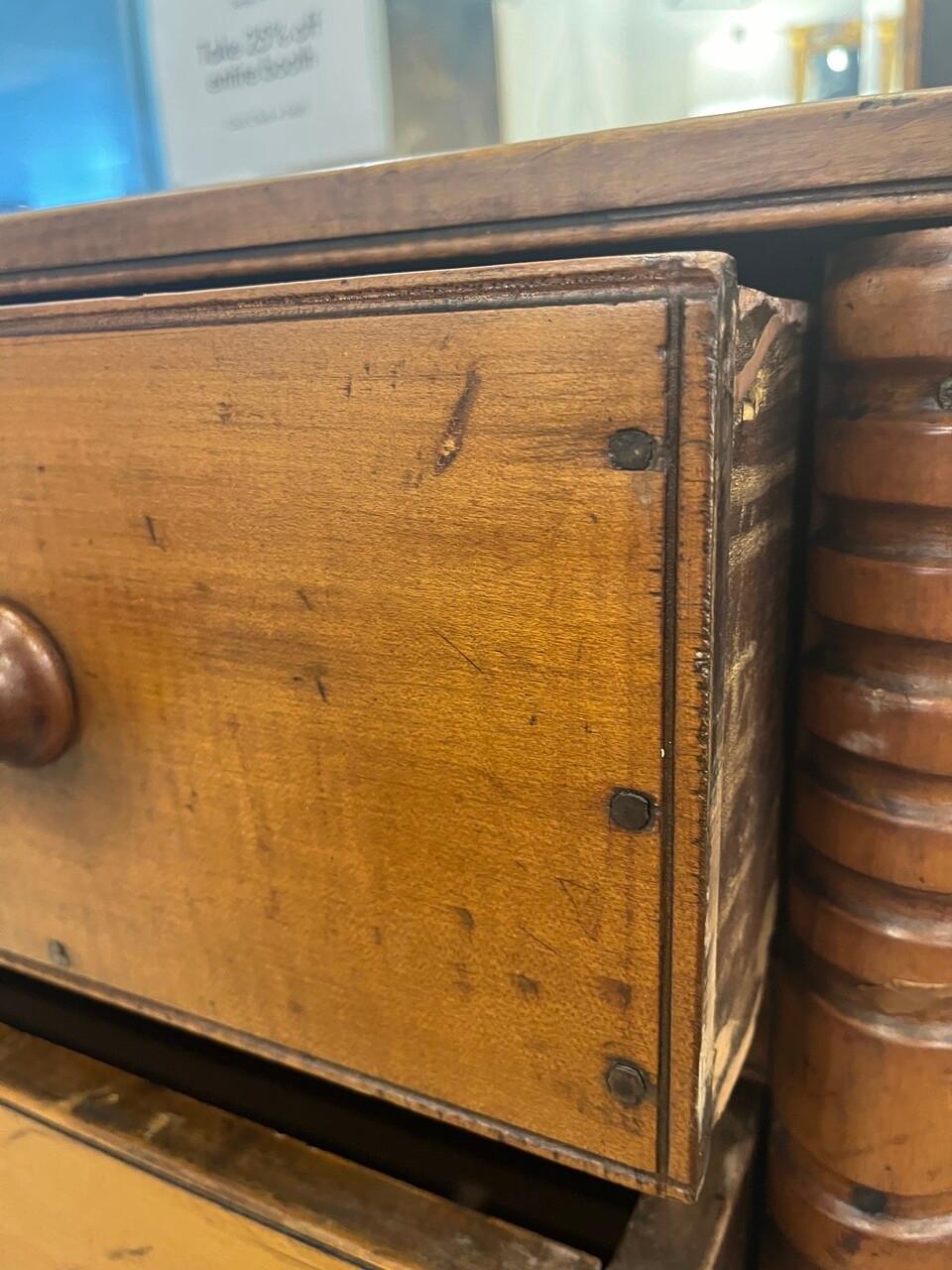 Victorian 19th Century 6 Drawer Cedar Chest Of Drawers