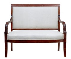 19th Century 7-Piece French Empire Mahogany Salon Suite