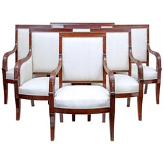 19th Century 7-Piece French Empire Mahogany Salon Suite