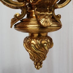 19th Century Style 8 arms Mazarin Chandelier in antique bronze