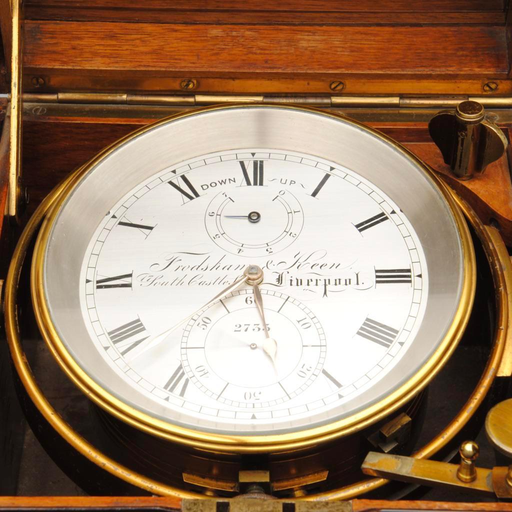 English 19th Century 8 Day Marine Chronometer by Frodsham and Keen