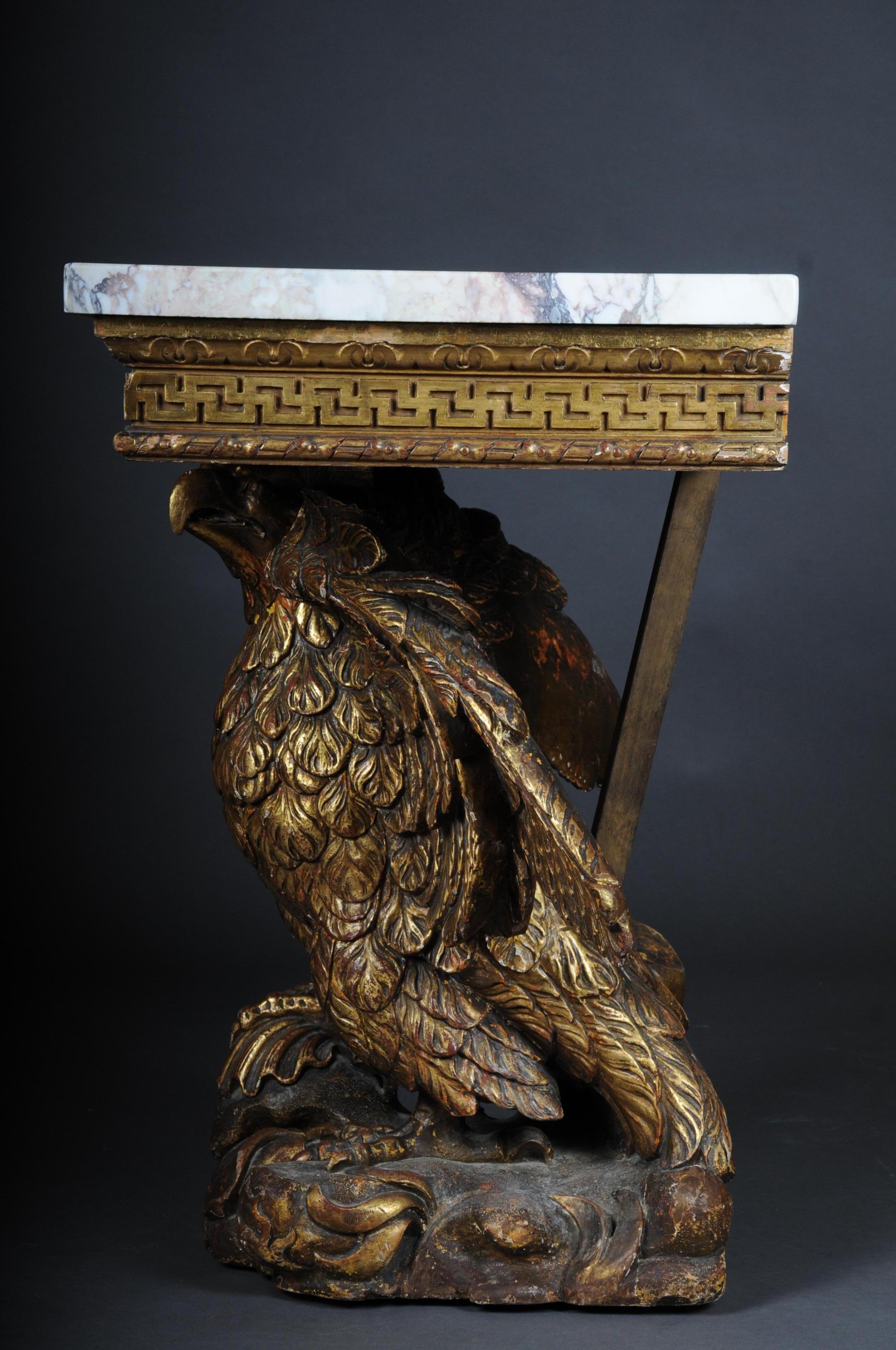 Beech 19th Century a Pair of Magnificent Eagle Consoles Designed by William Kent