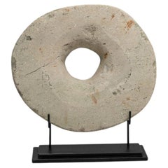 Scultura astratta del XIX secolo in marmo bianco crema, Francia