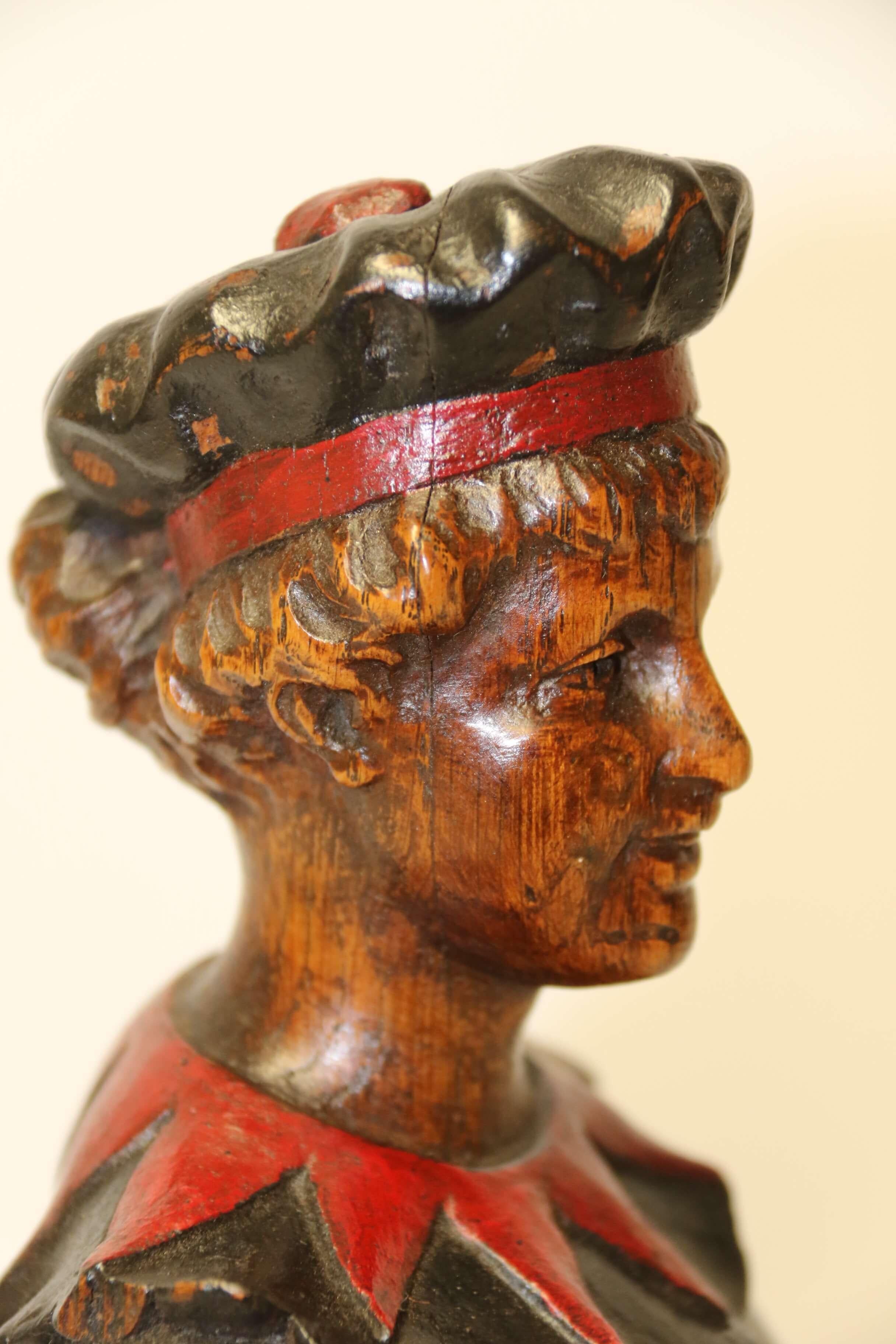 19th Century Actress Carved in Oak 7