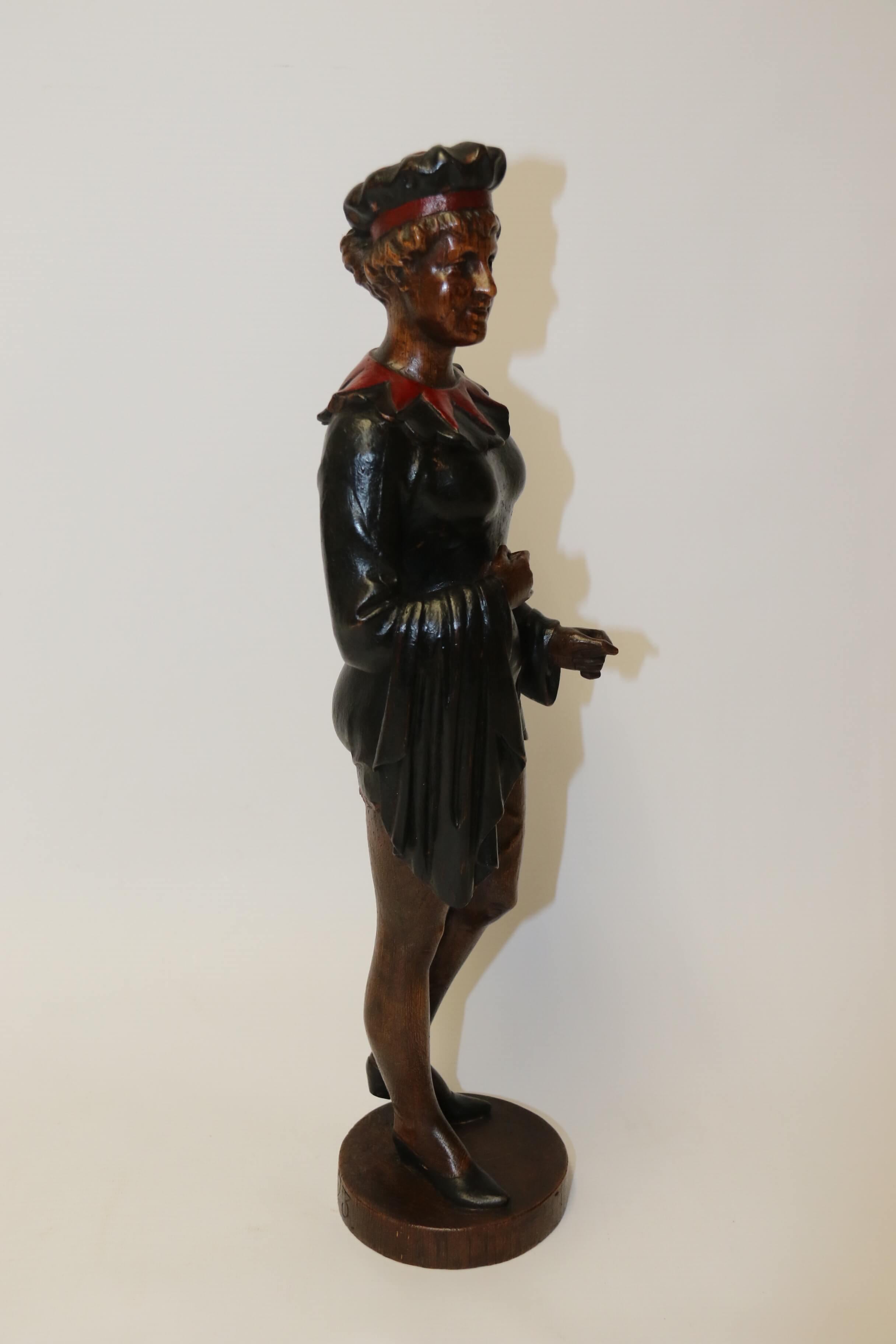 19th Century Actress Carved in Oak 1