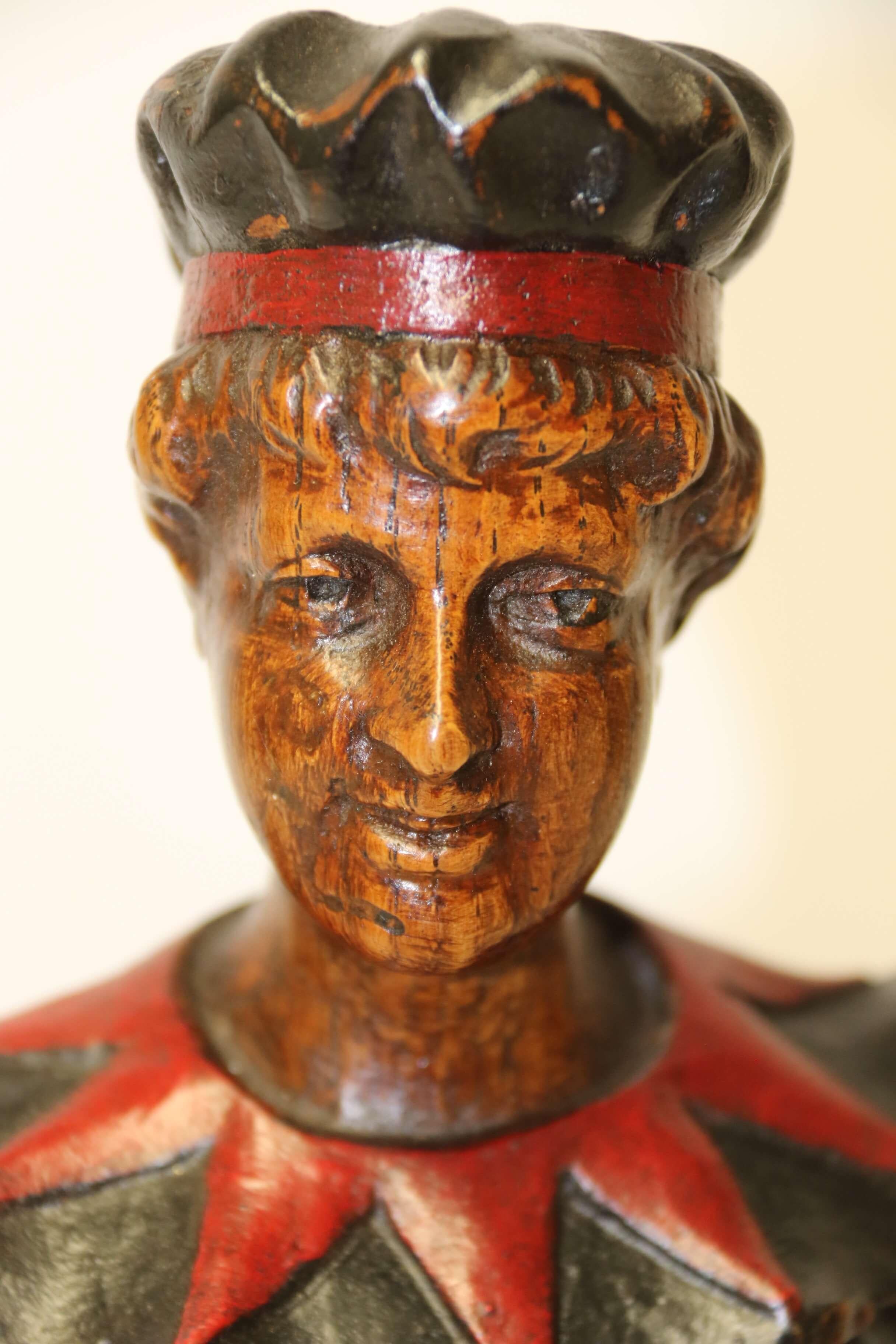 19th Century Actress Carved in Oak 2