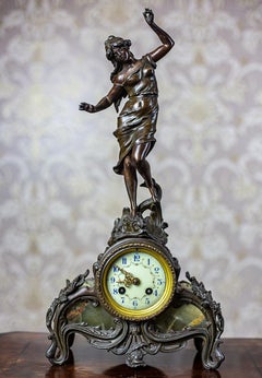 19th Century A.D. Mougin Mantel Clock