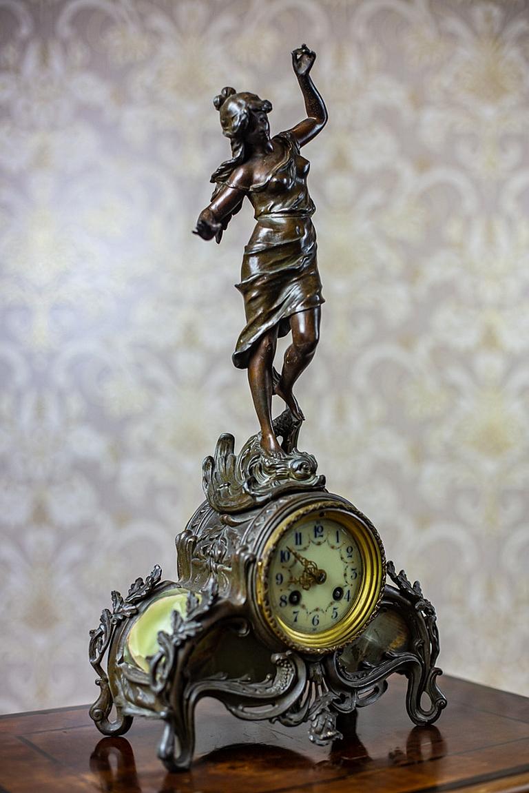 French 19th Century A.D. Mougin Mantel Clock
