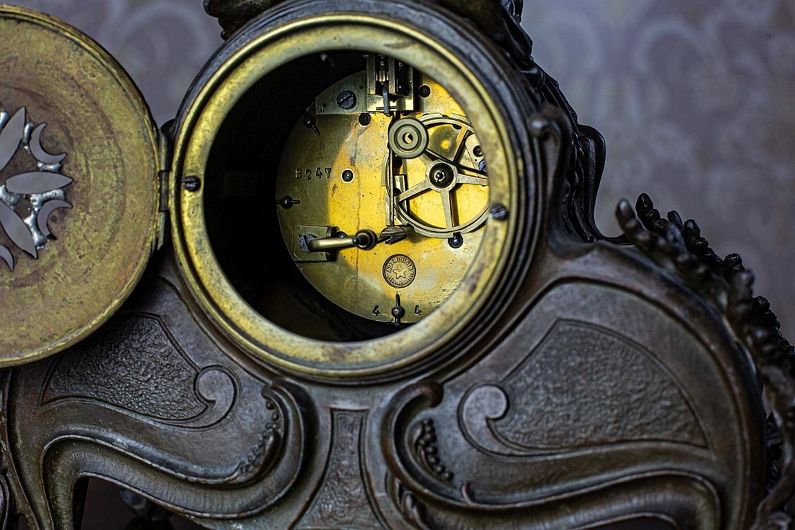 19th Century A.D. Mougin Mantel Clock 2