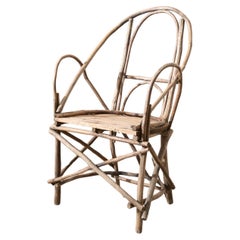 Fauteuil bâton d'art populaire des Adirondacks du 19ème siècle