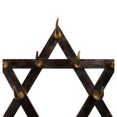 19th Century Adirondack Steer Horn Hook Hat/Gun Rack