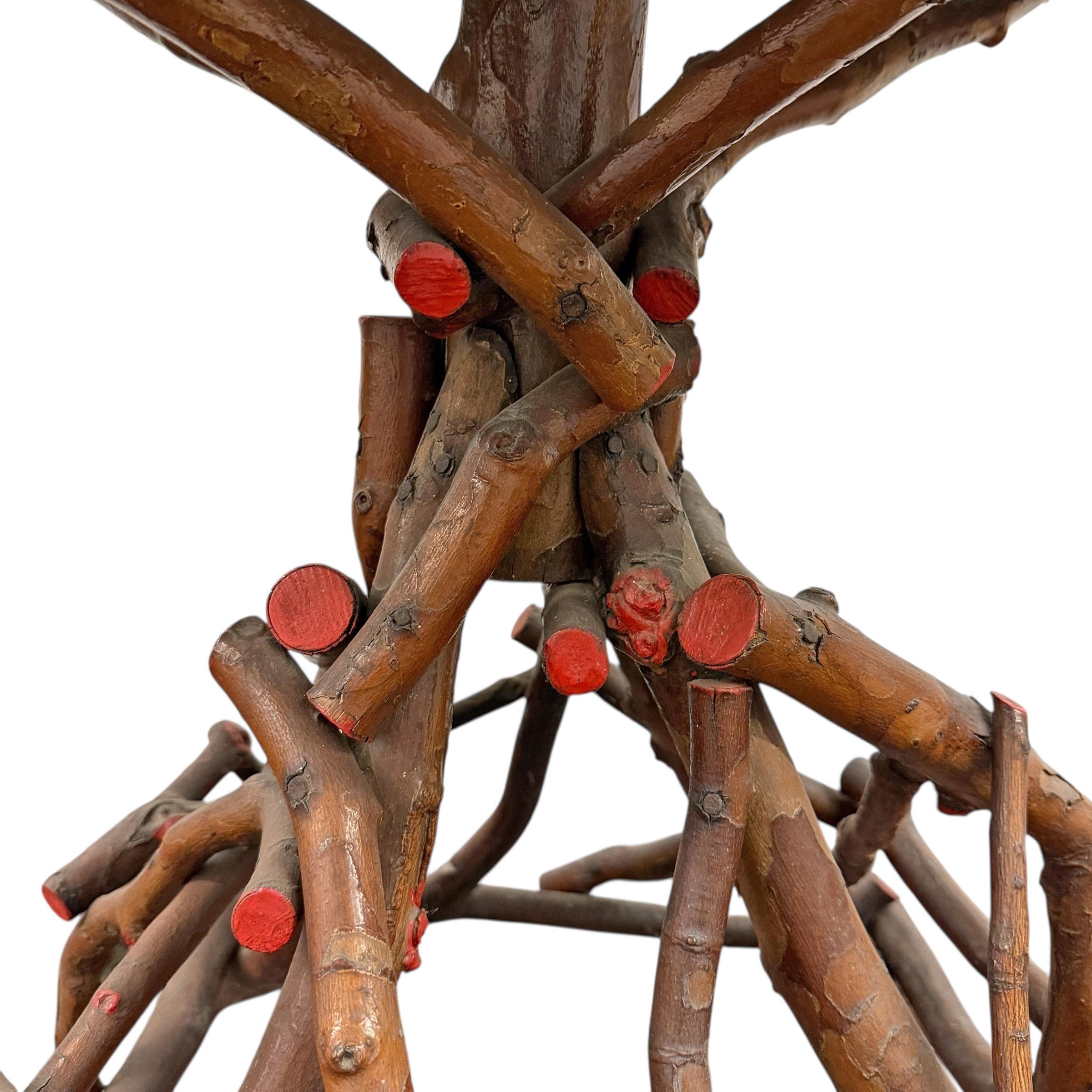 19th Century Adirondack Twig Table For Sale 5