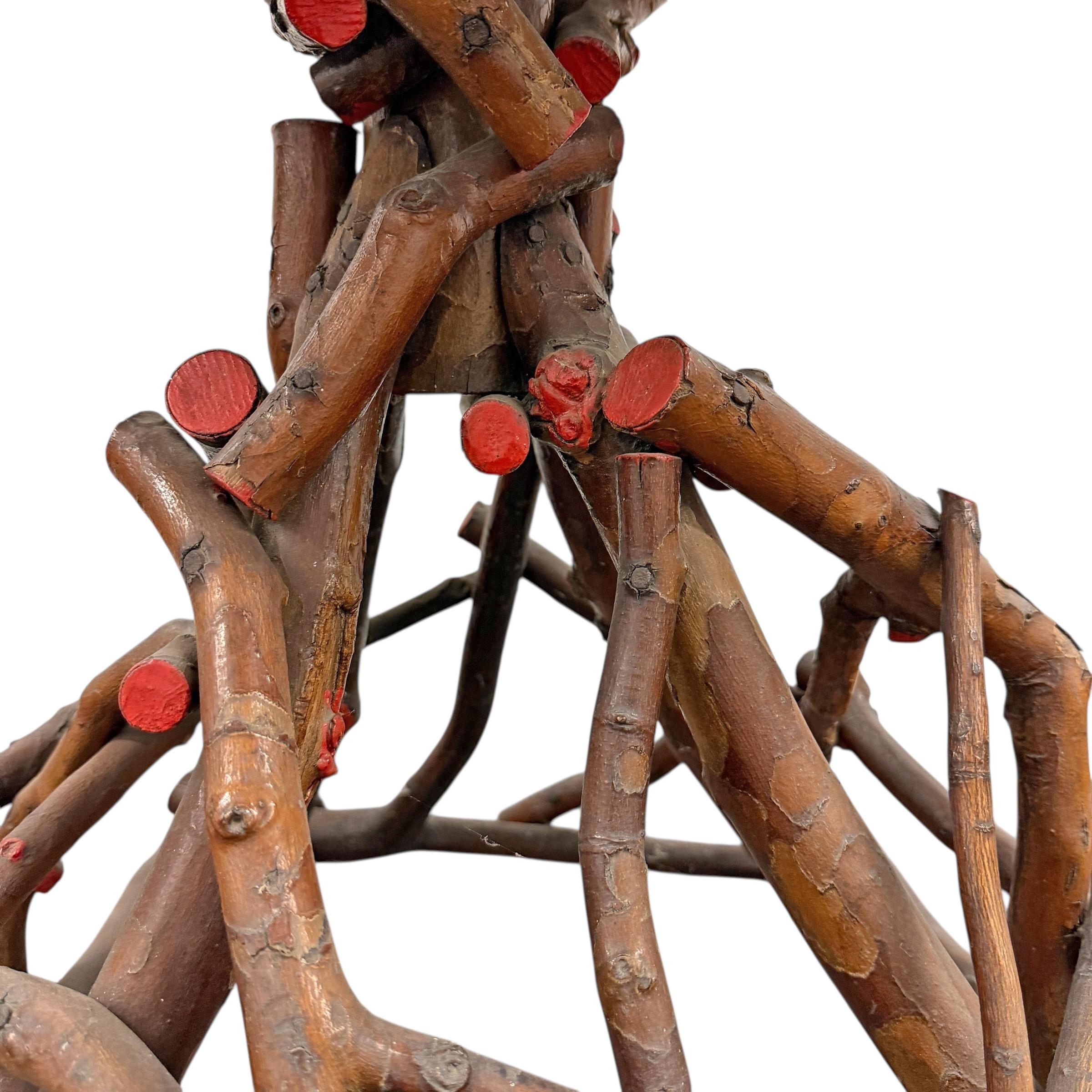 19th Century Adirondack Twig Table For Sale 7