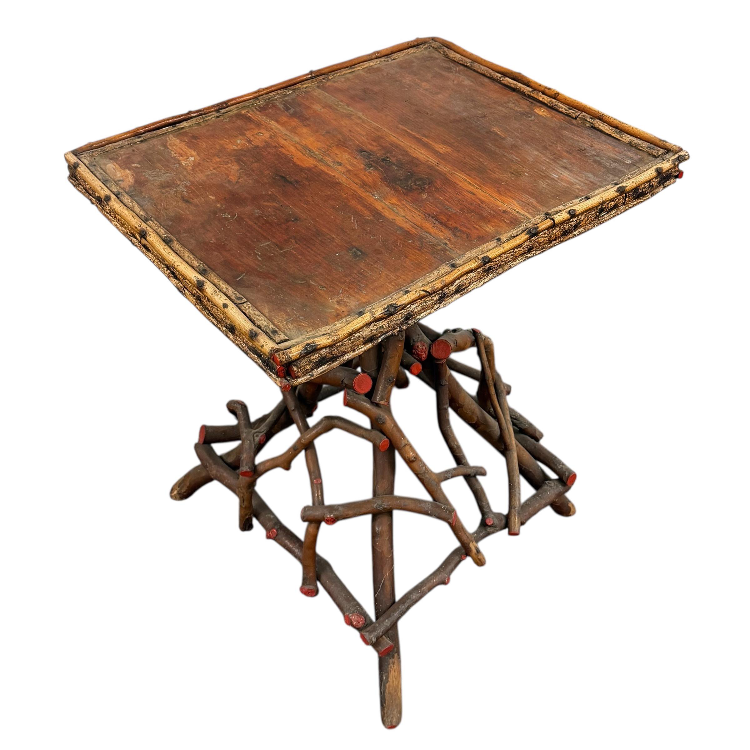 American 19th Century Adirondack Twig Table For Sale