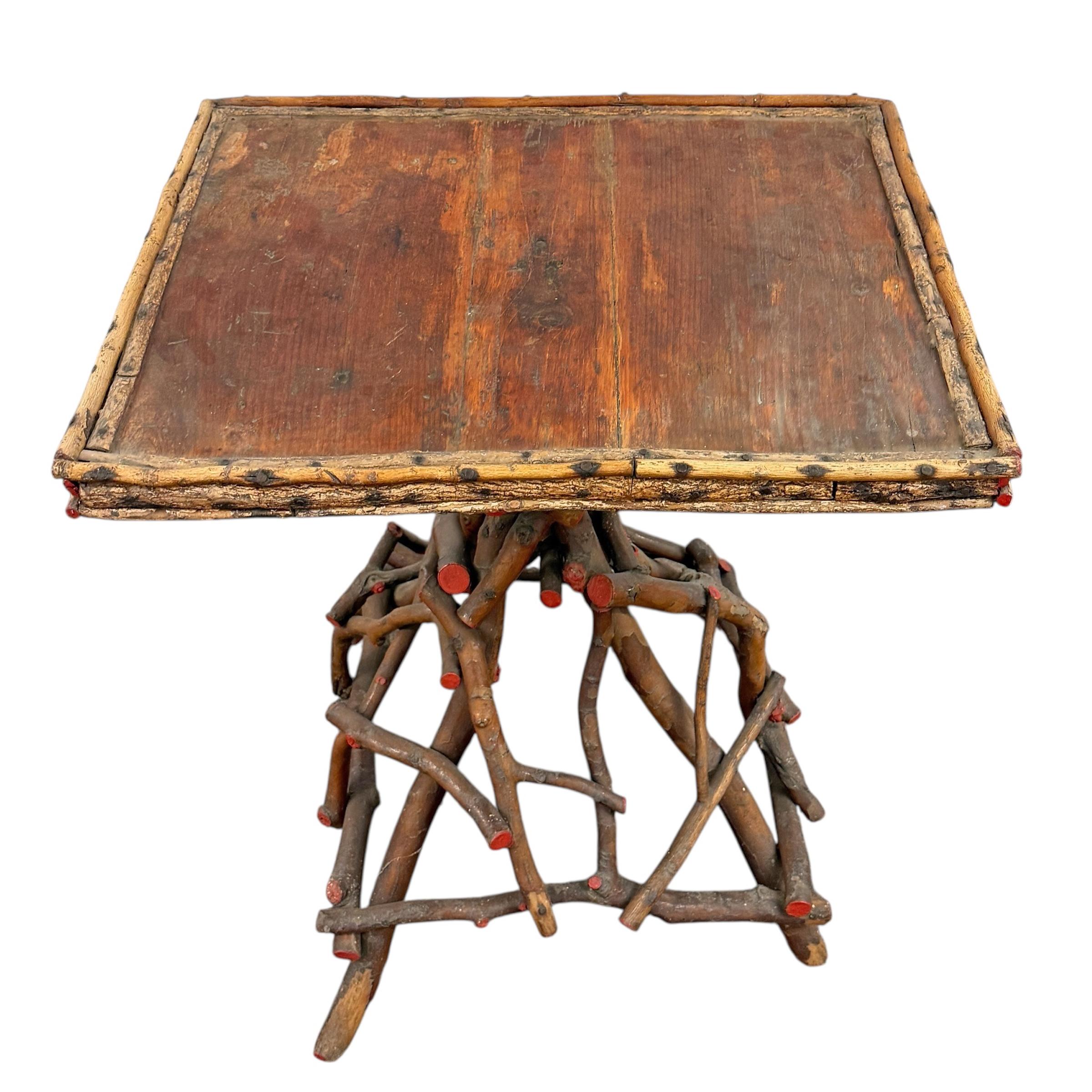 19th Century Adirondack Twig Table For Sale 2