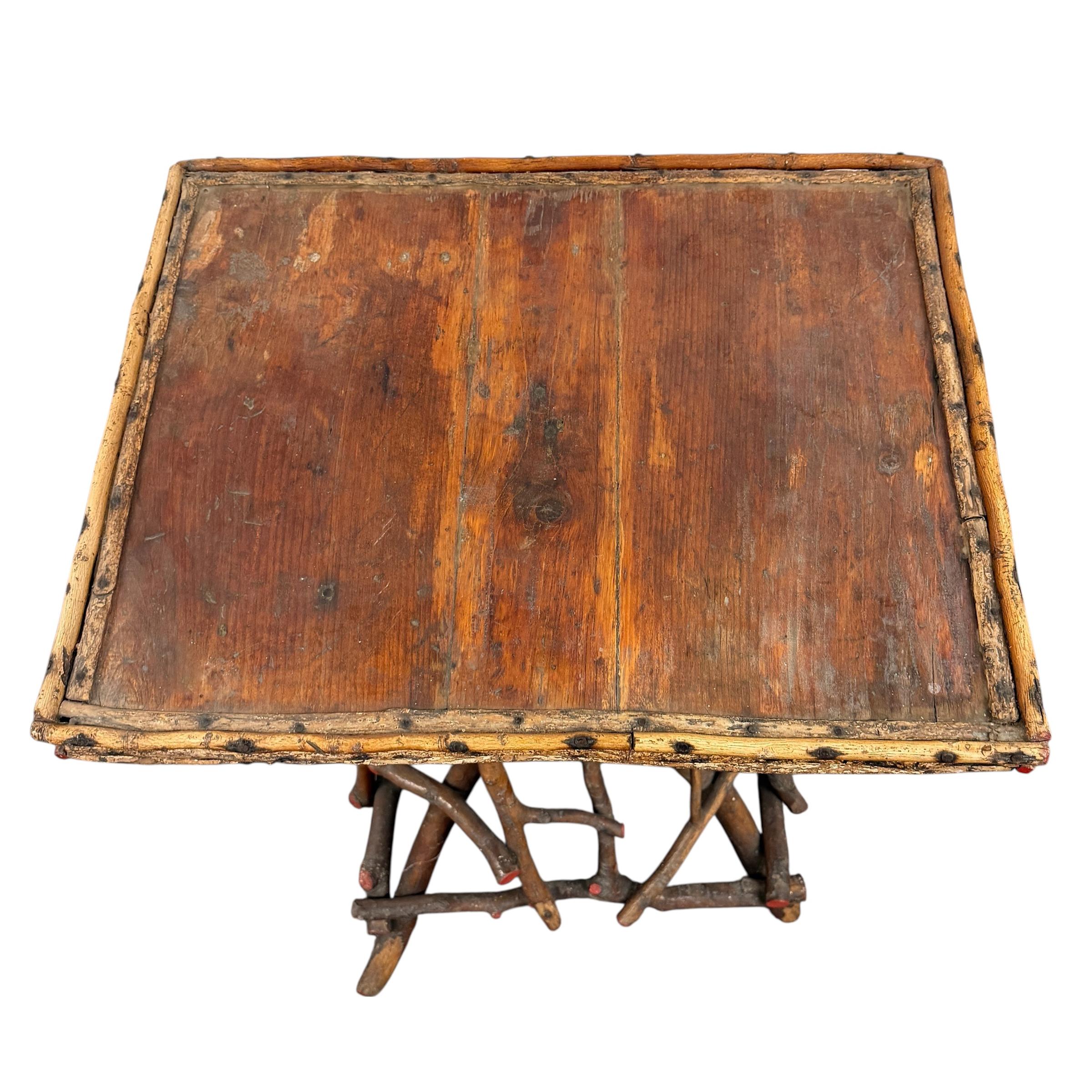 19th Century Adirondack Twig Table For Sale 3