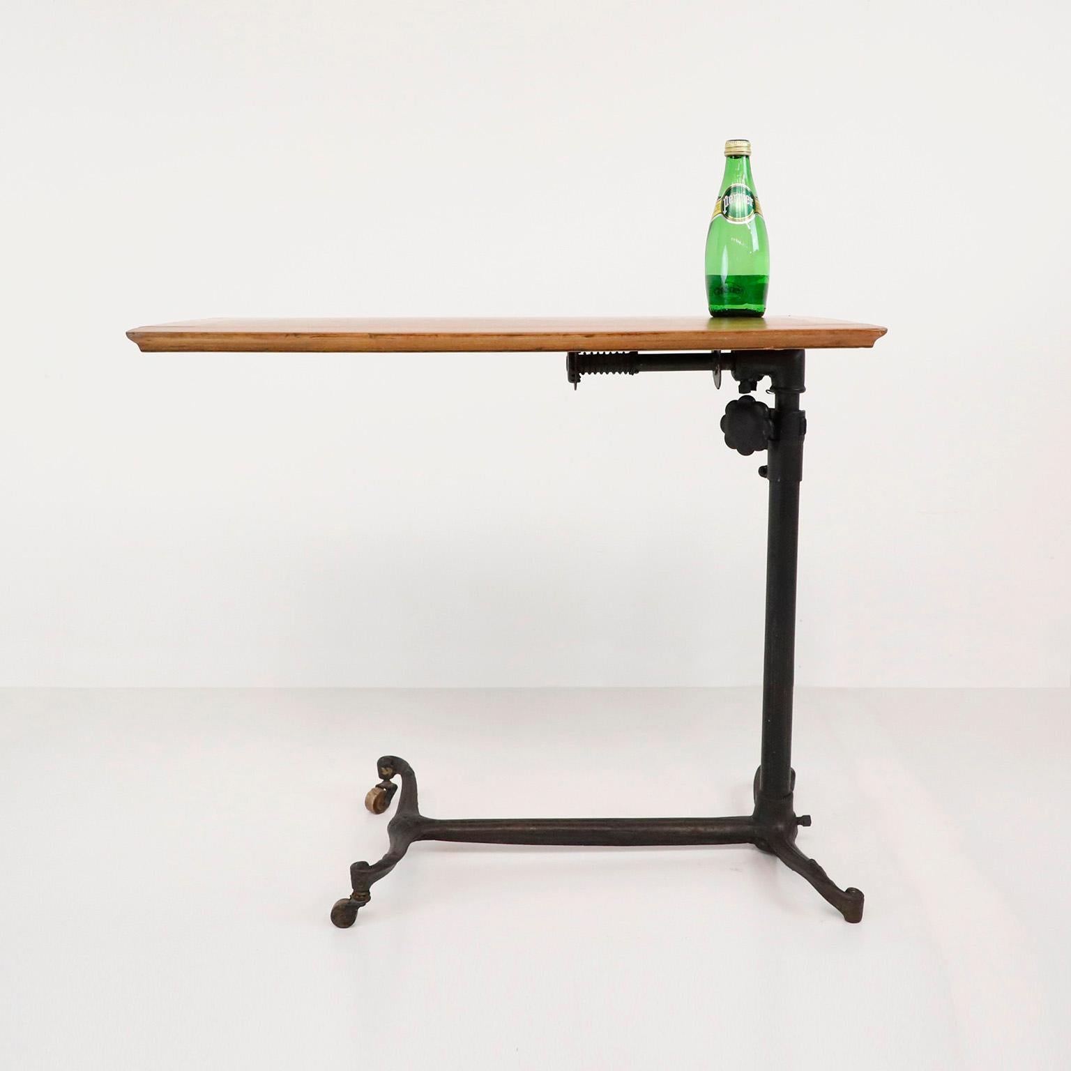 American 19th Century Adjustable Drafting Table in Cast Iron