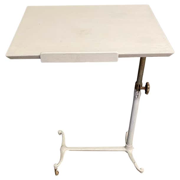 19th Century Adjustable Drafting Table on Cast Iron Base For Sale at ...