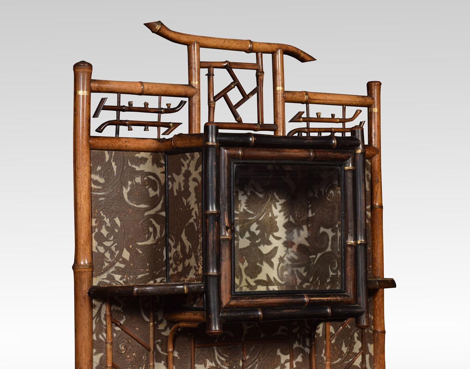 British 19th Century Aesthetic Bamboo Cabinet