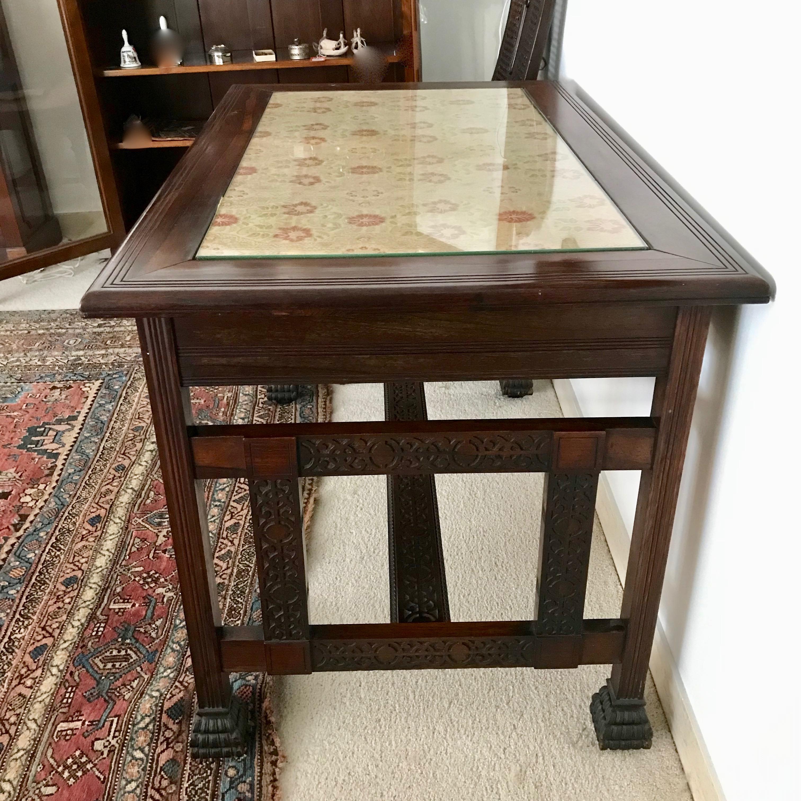 19TH Century Aesthetic Era Library Table For Sale 3