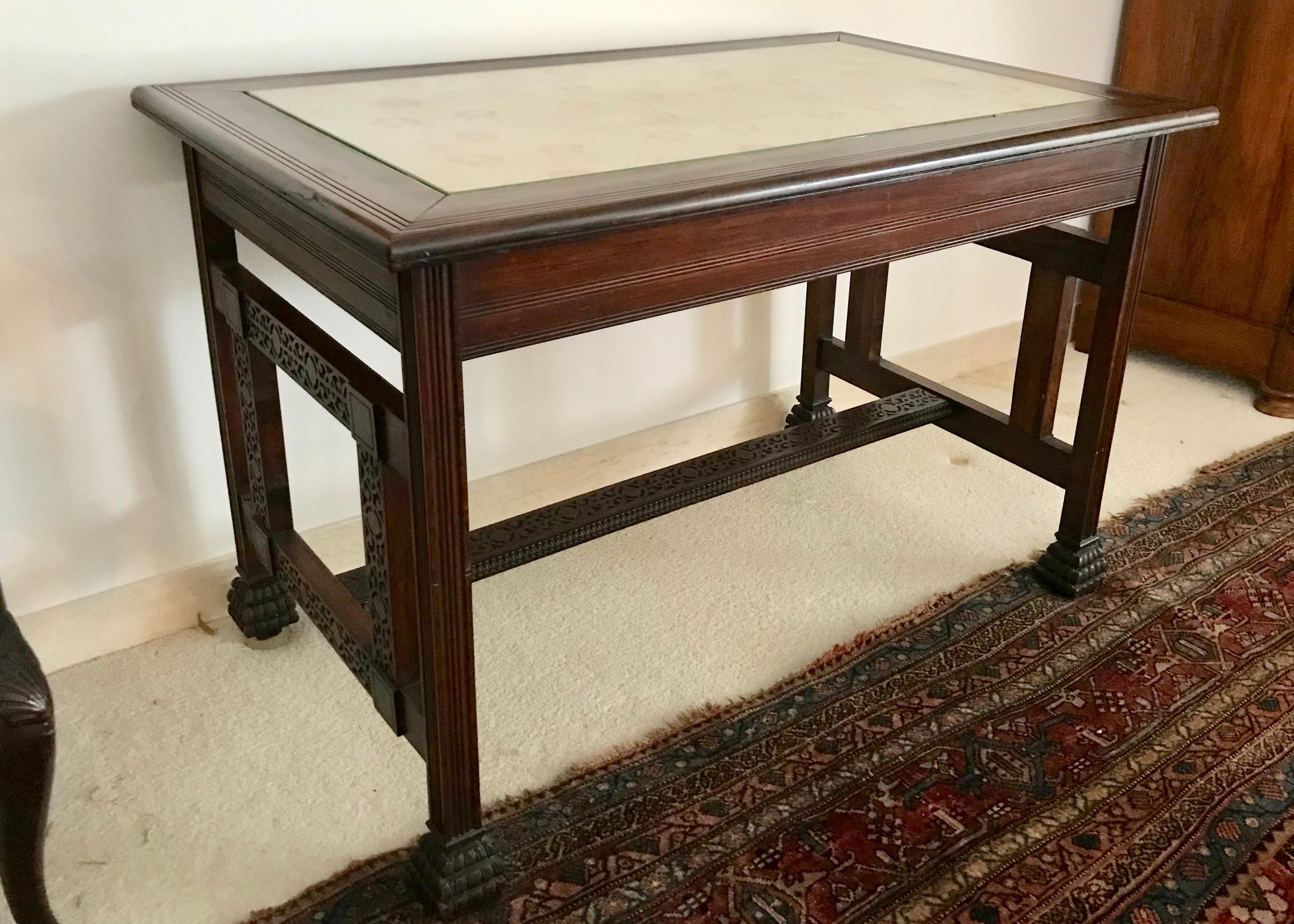 Aesthetic Movement 19TH Century Aesthetic Era Library Table For Sale