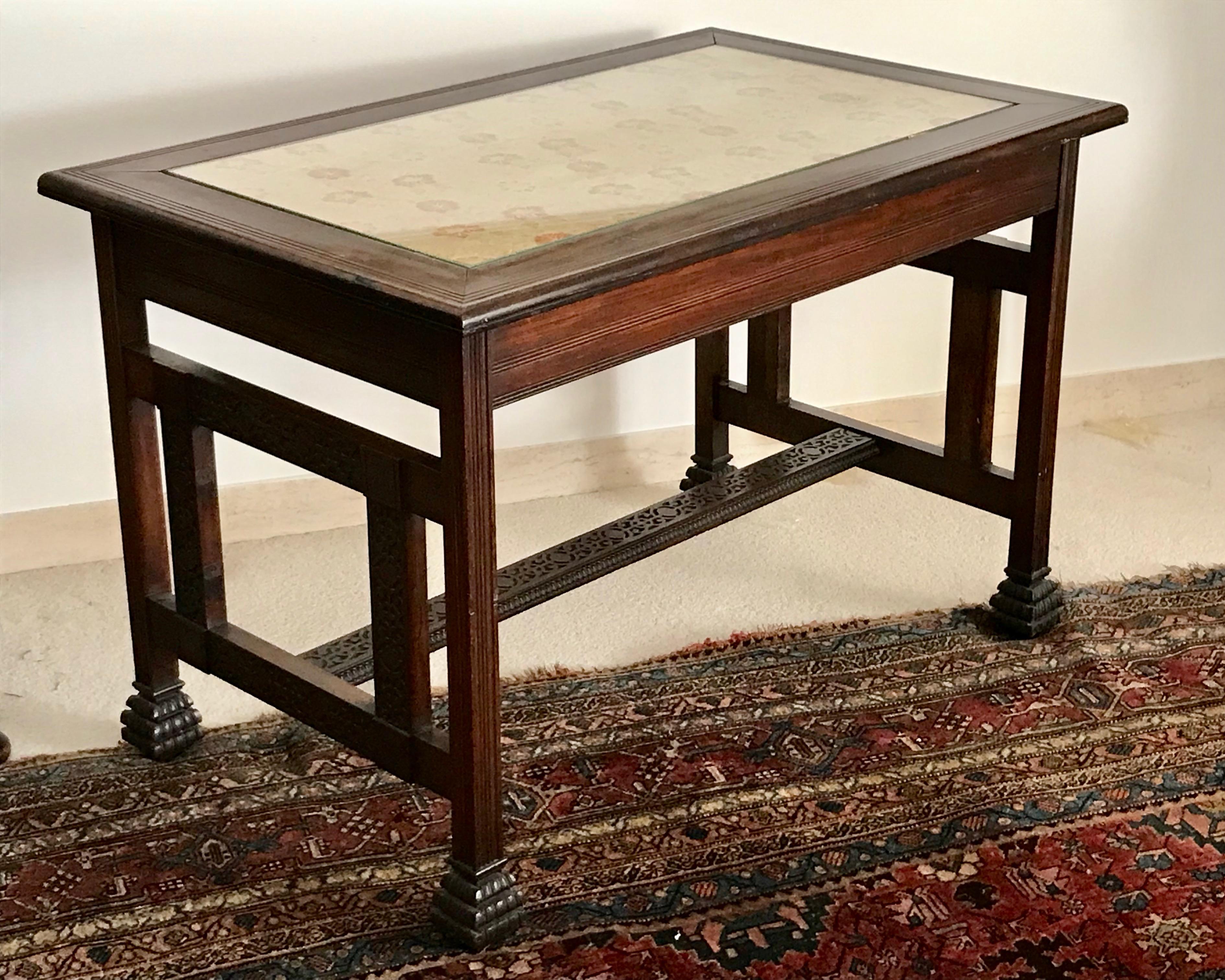 19TH Century Aesthetic Era Library Table For Sale 2