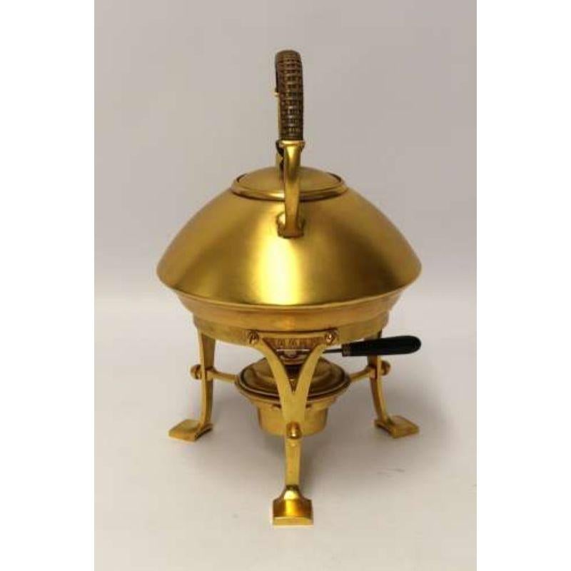 English  19th Century Aesthetic movement brass spirit kettle Circa 1890 For Sale