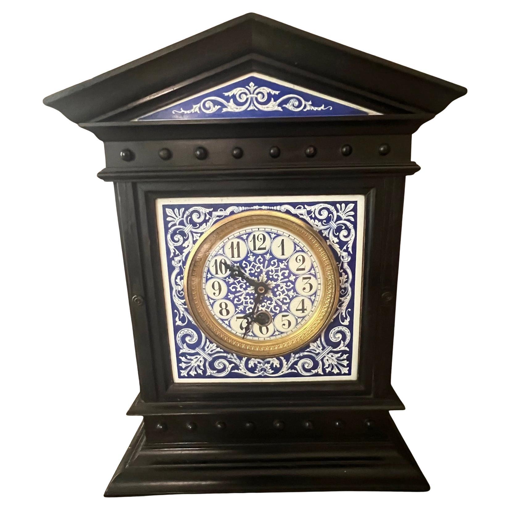 19th Century Aesthetic Movement Mantle Clock For Sale 4