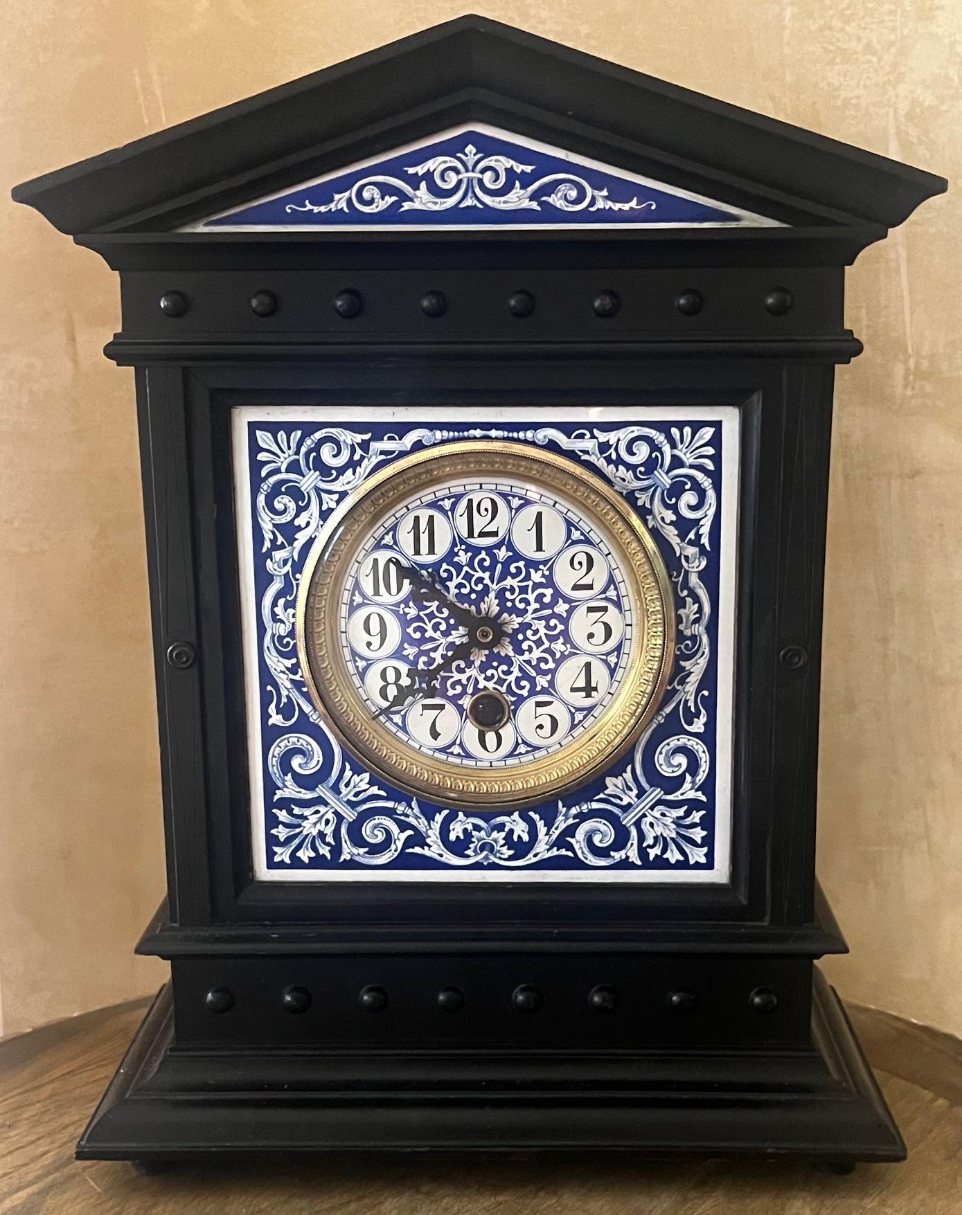19th Century Aesthetic Movement Mantle Clock For Sale 1