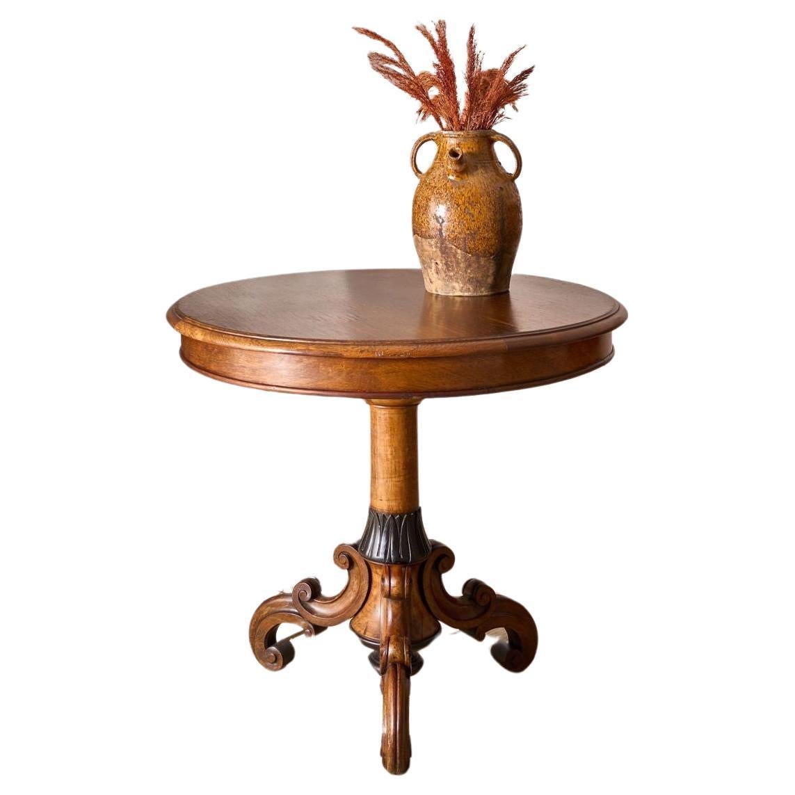 19th century Aesthetic movement rosewood and ebony lamp table