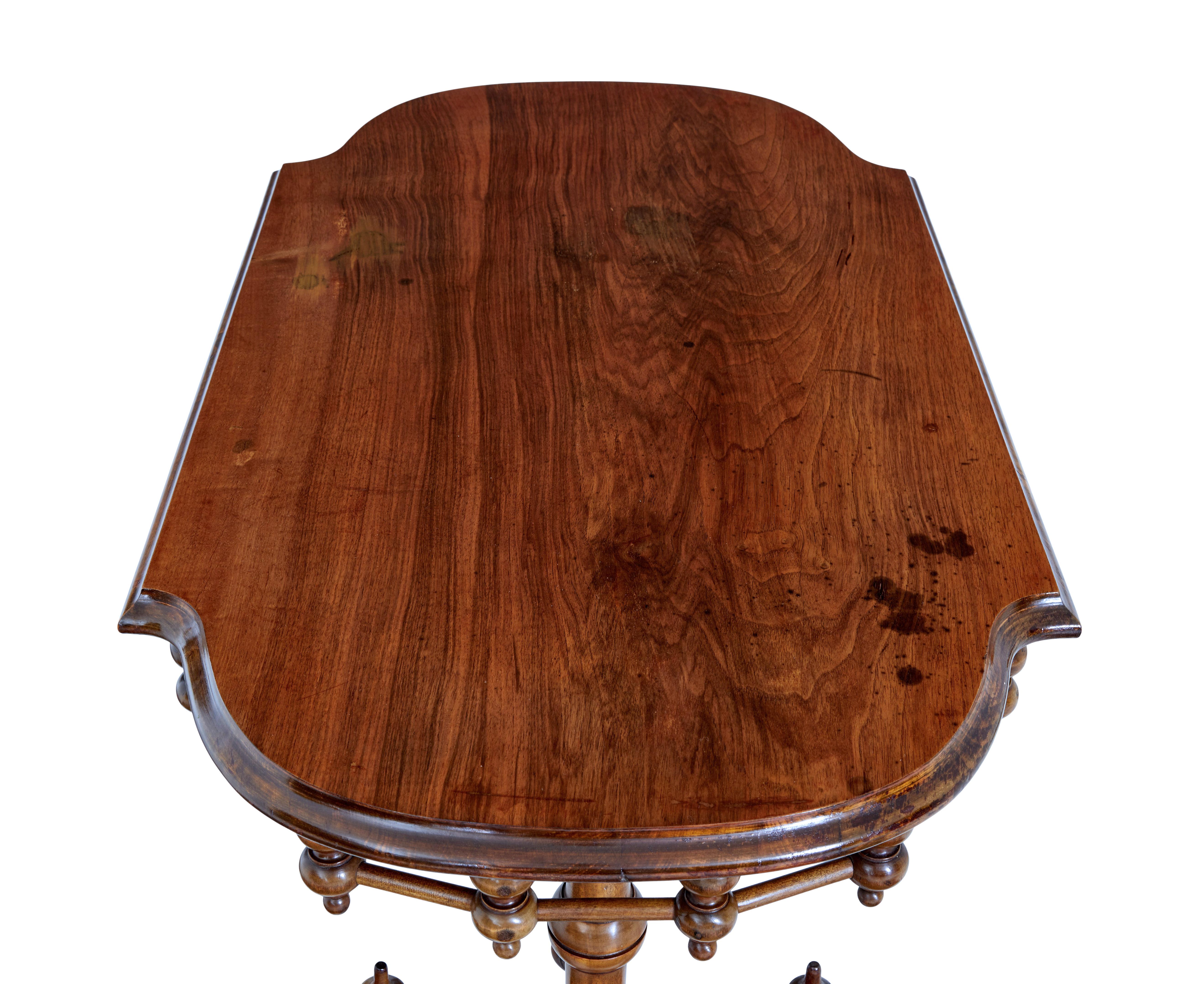 Walnut 19th Century aesthetic movement walnut table